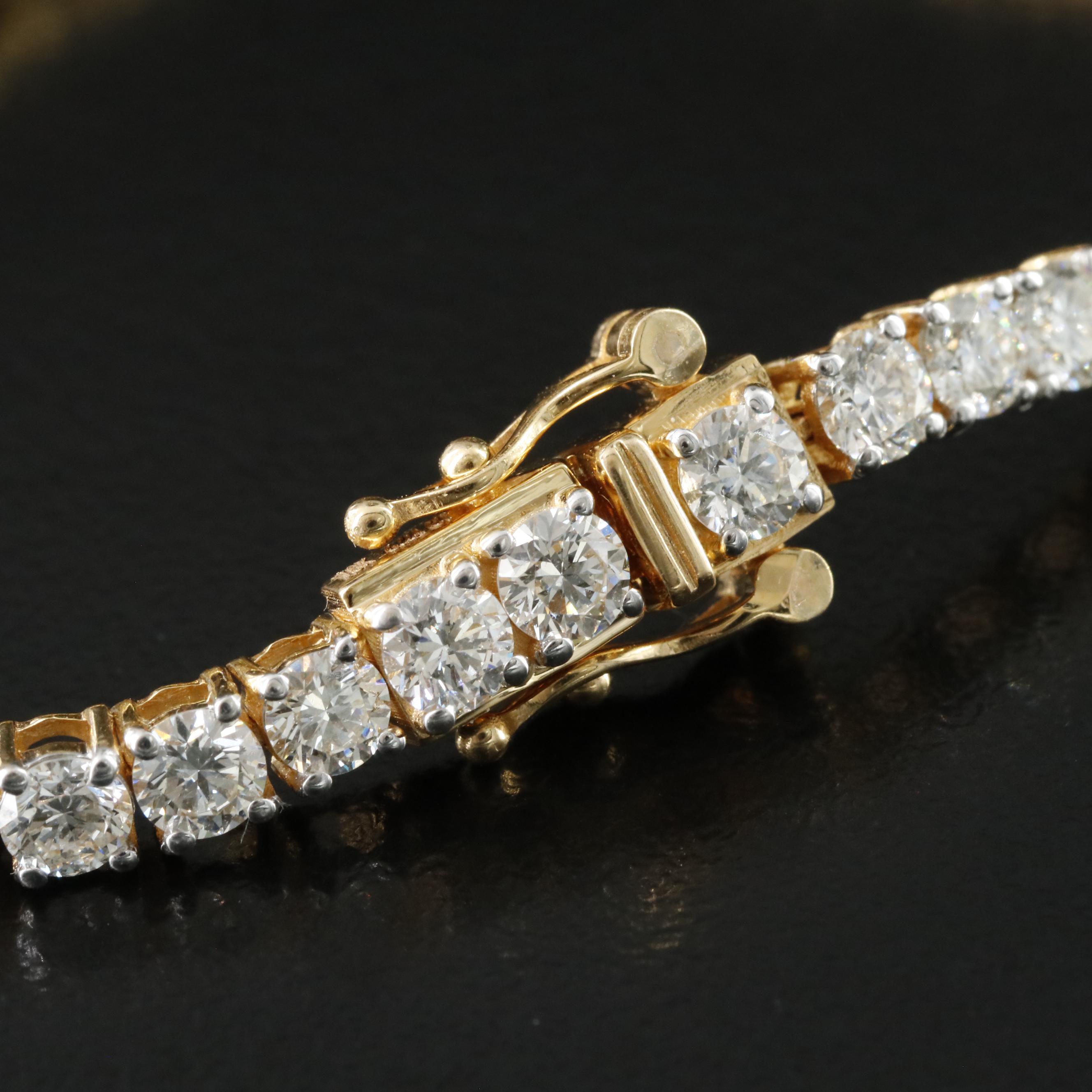 18K 6.24 CTW Diamond Line Bracelet