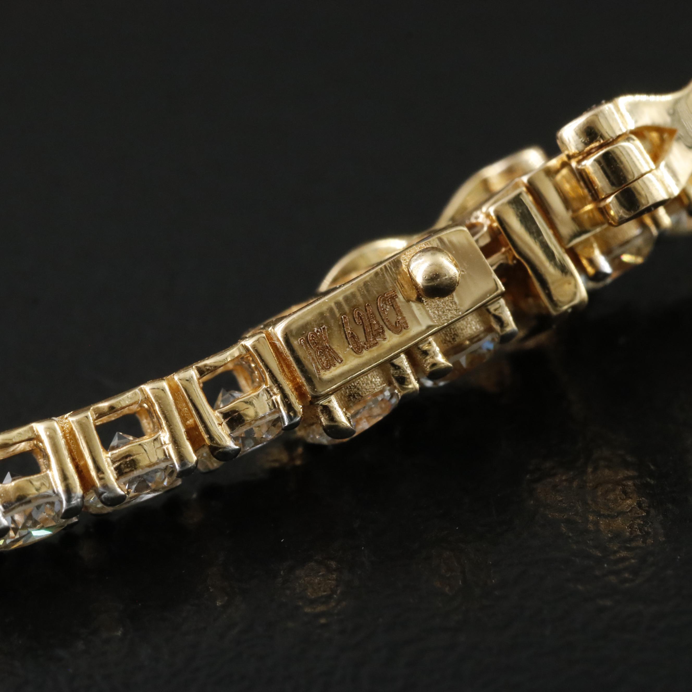 18K 6.24 CTW Diamond Line Bracelet