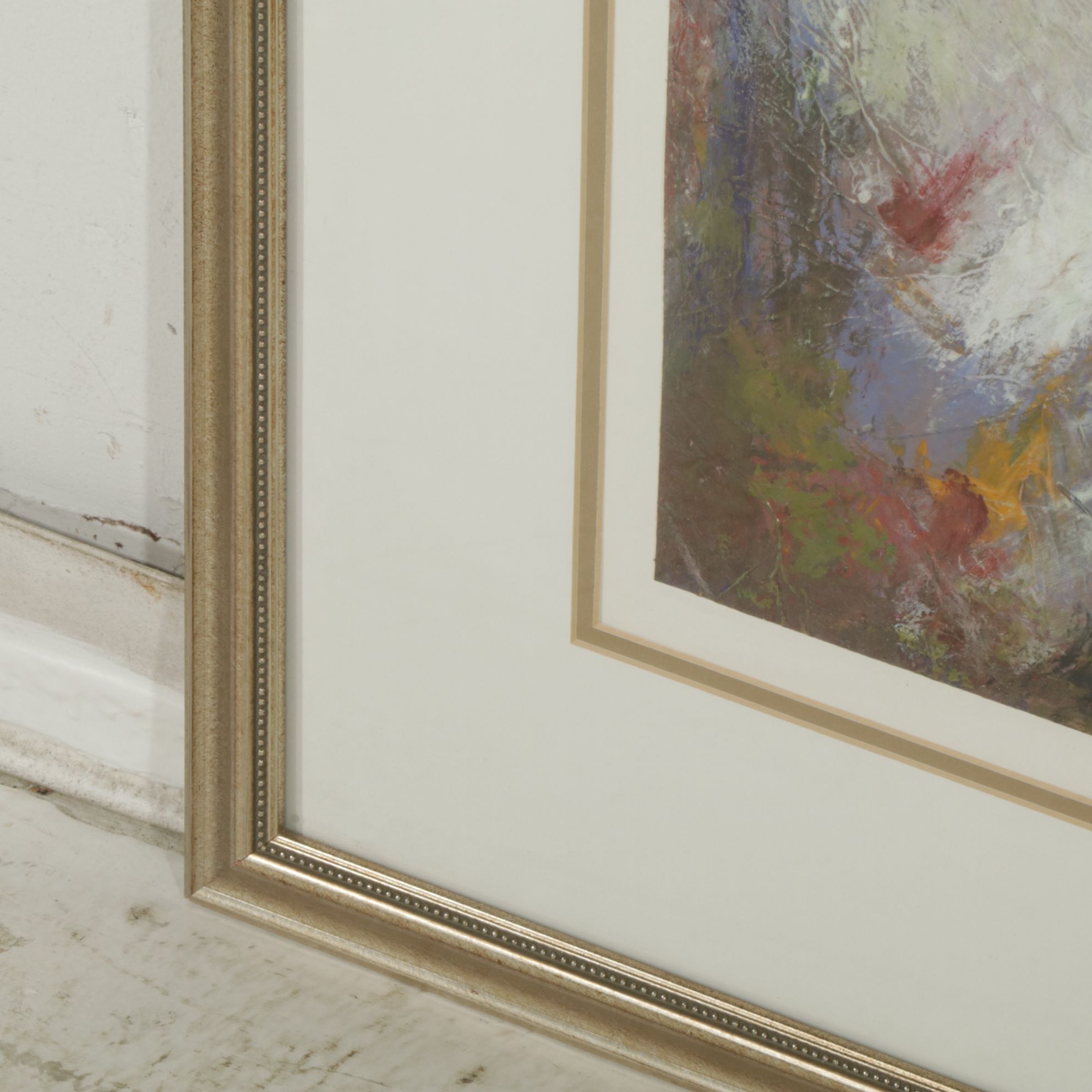 Elaine Martin Textured Abstract Acrylic Painting, Late 20th Century