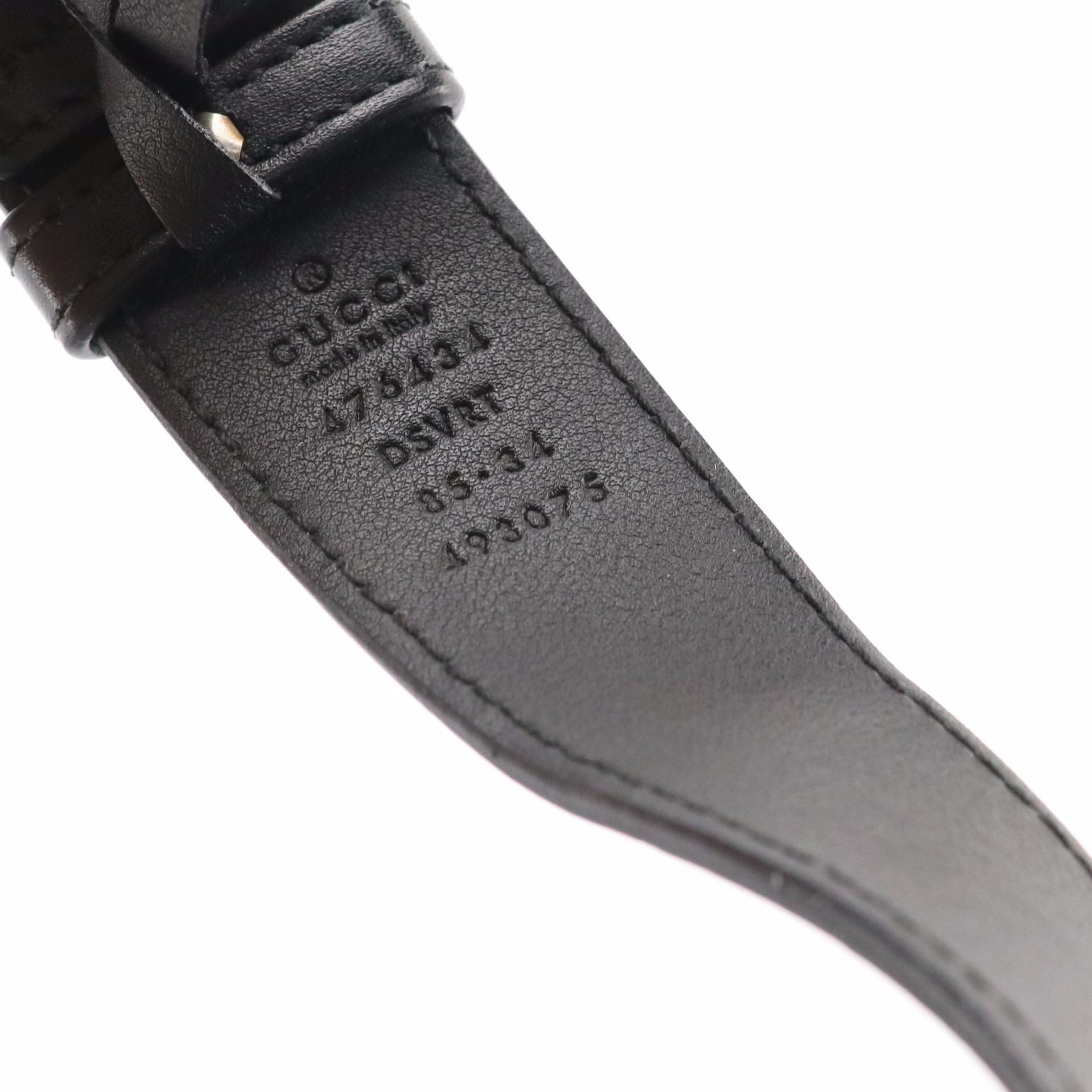 Gucci GG Marmont Belt Bag in Black Chevron Matelassé Calfskin Leather