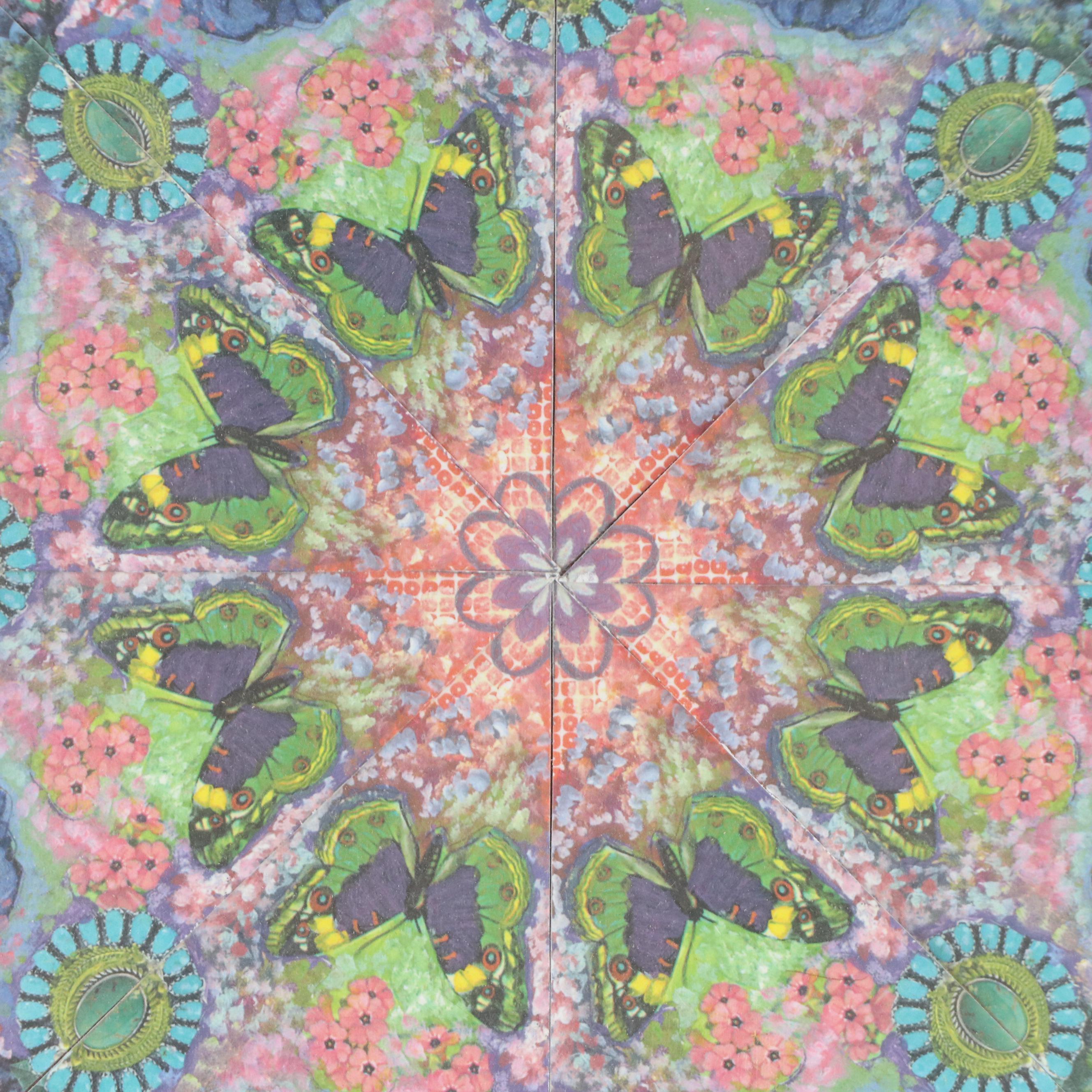 Robert Beaven Handmade Folk Art Wood Frame, Circa 1990