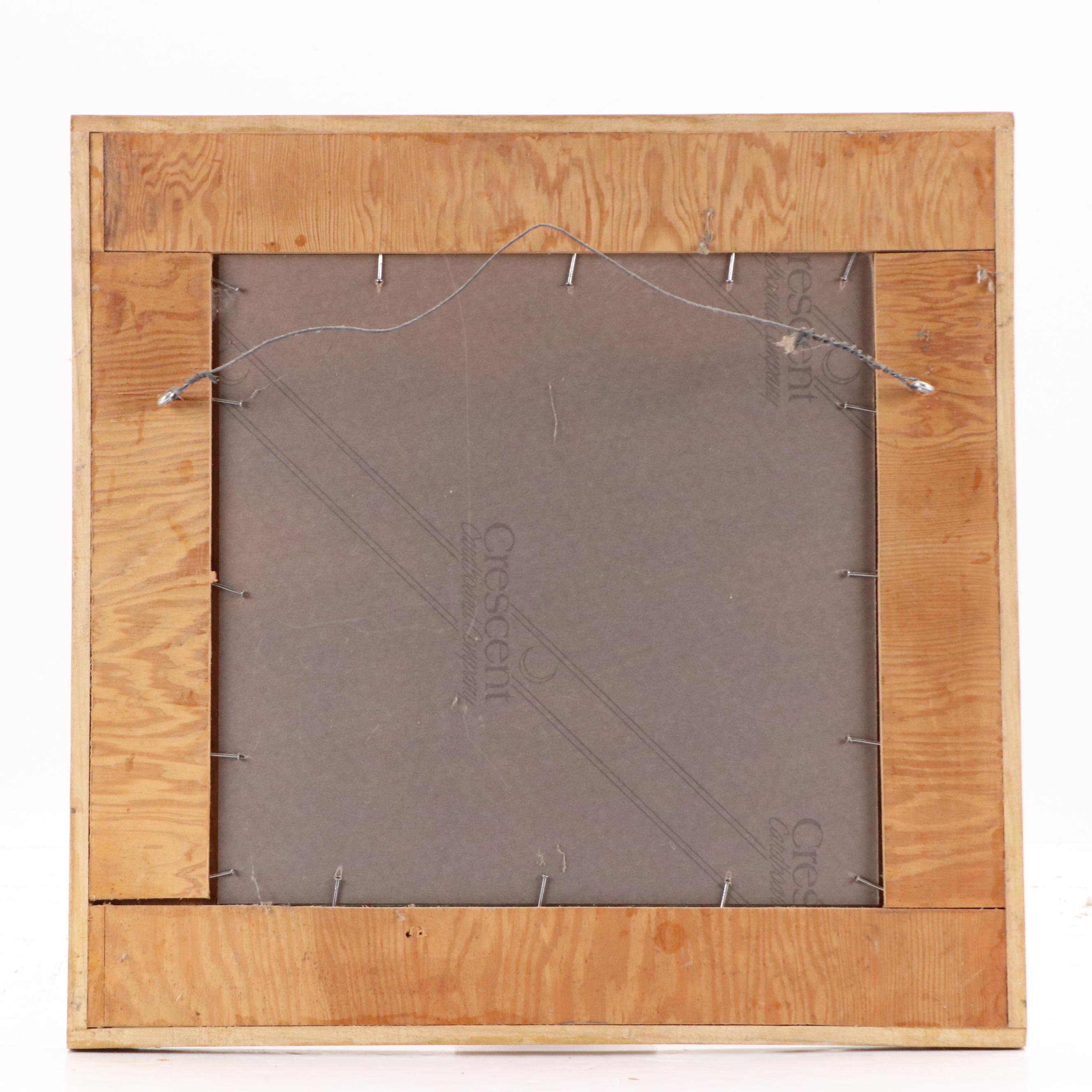 Robert Beaven Handmade Folk Art Wood Frame, Circa 1990