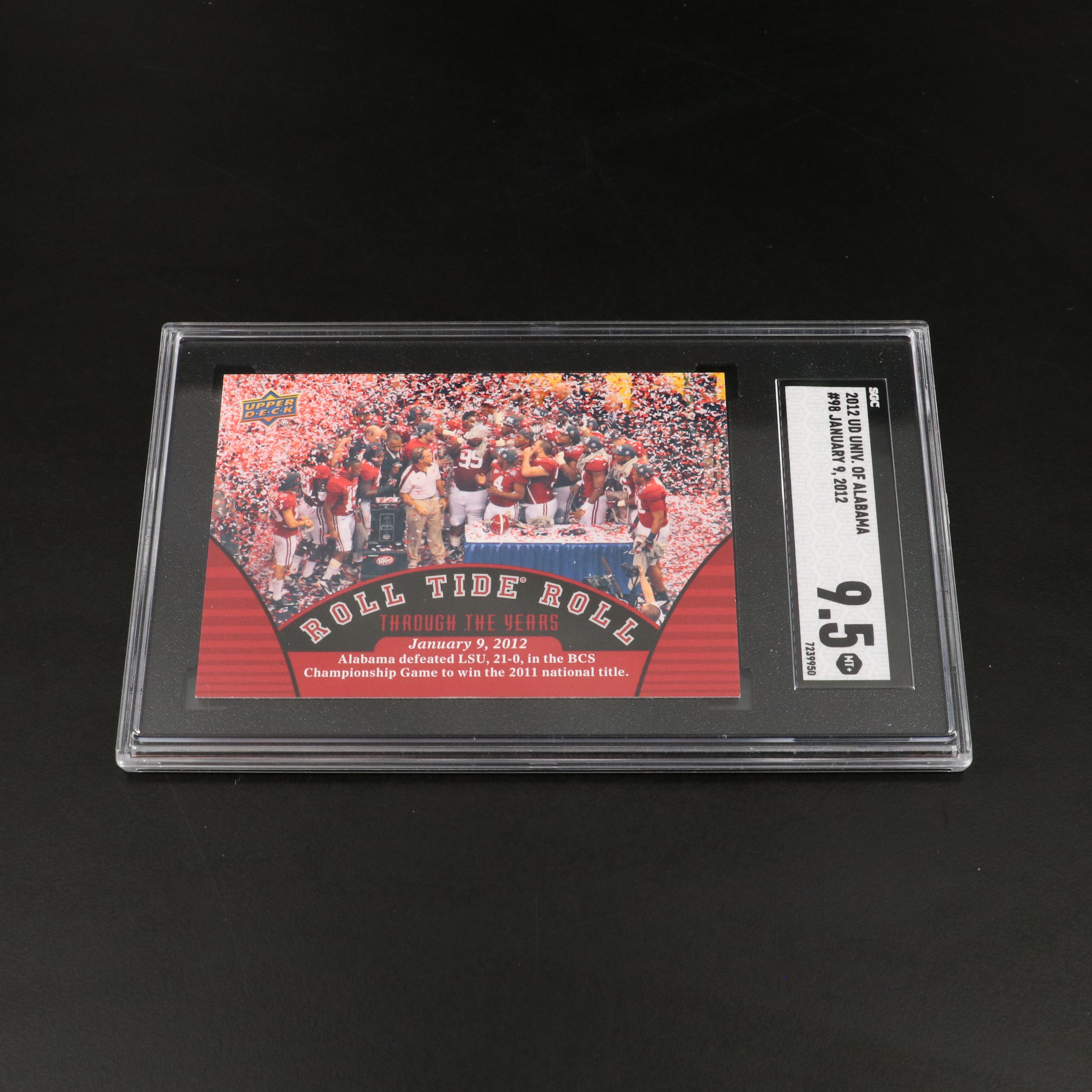 Bart Starr, Joe Namath, & More University of Alabama SGC Graded Football Cards