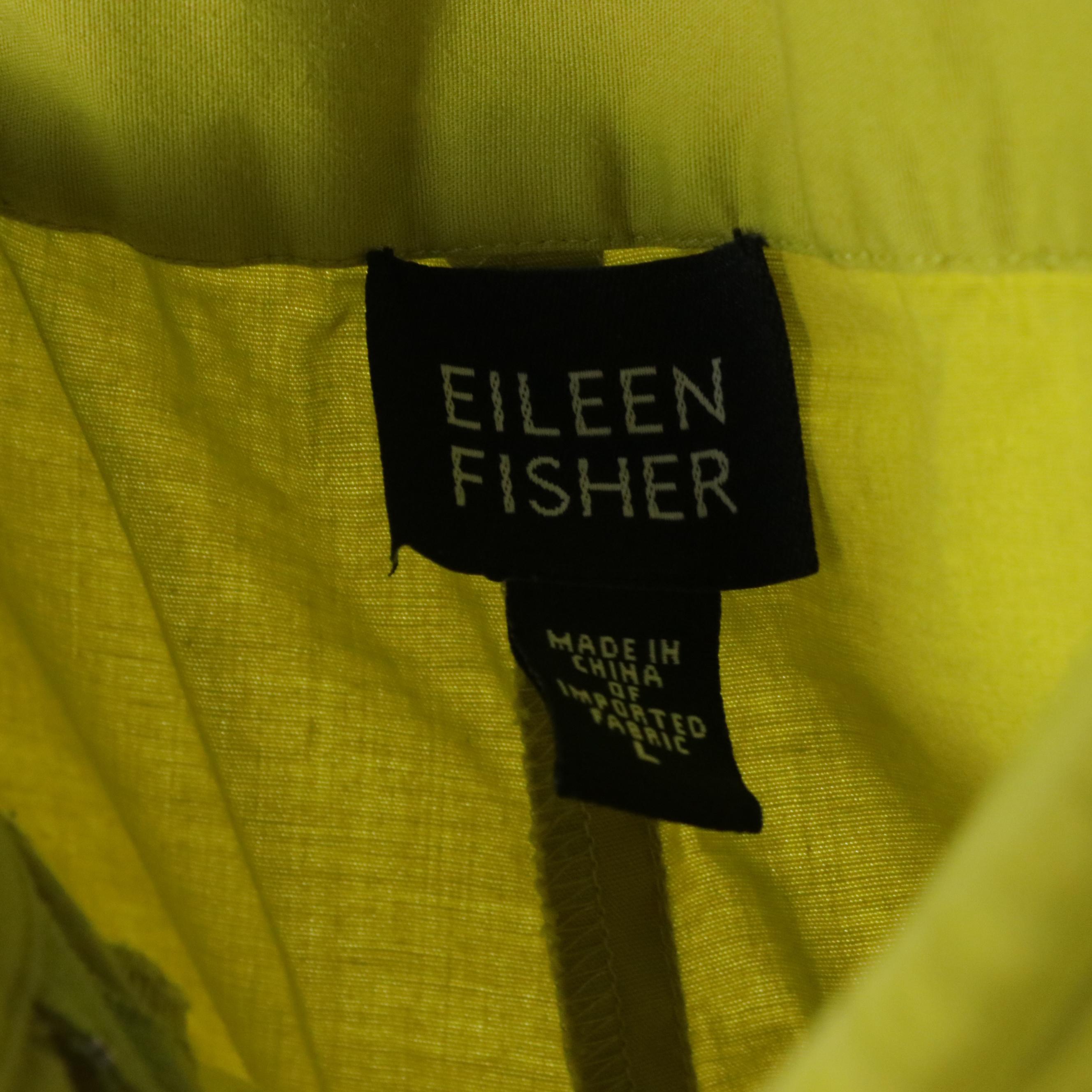 Eileen Fisher Linen Skirt, Pants & Sleeveless Top with Cropped Pants & Sweater