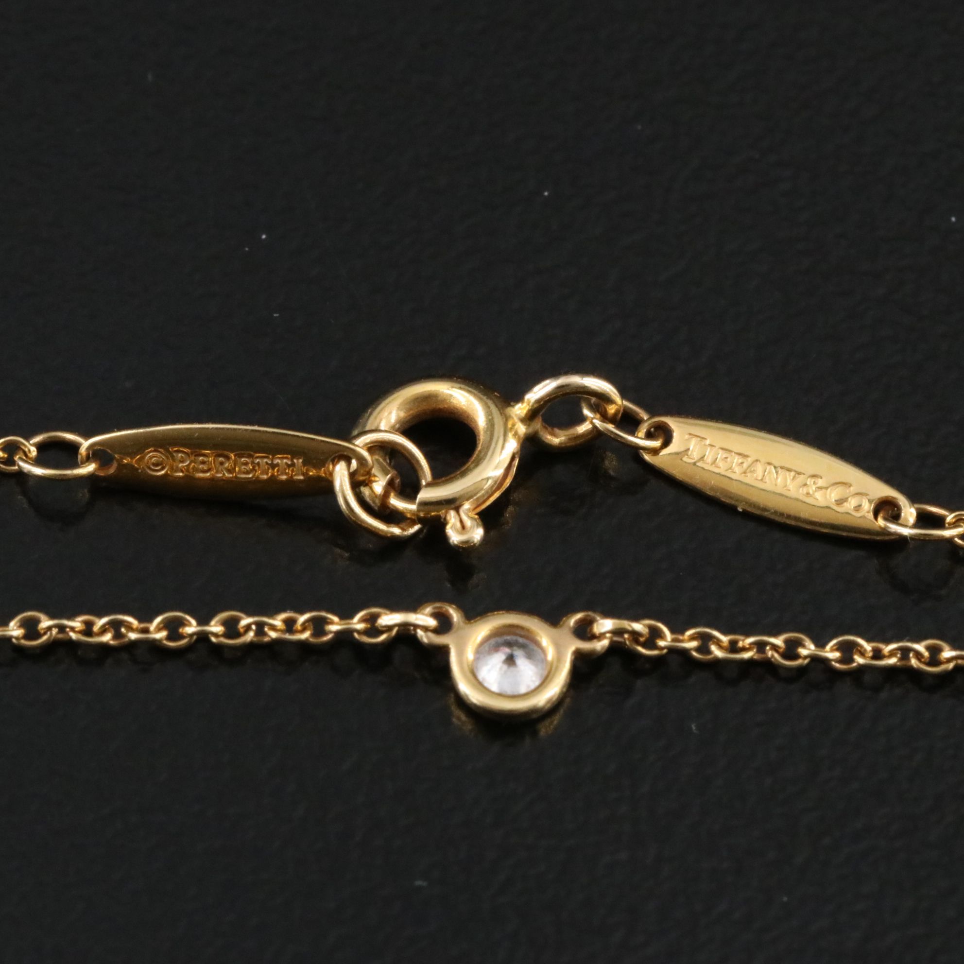 Elsa Peretti for Tiffany & Co. 18K Diamond Solitaire Necklace