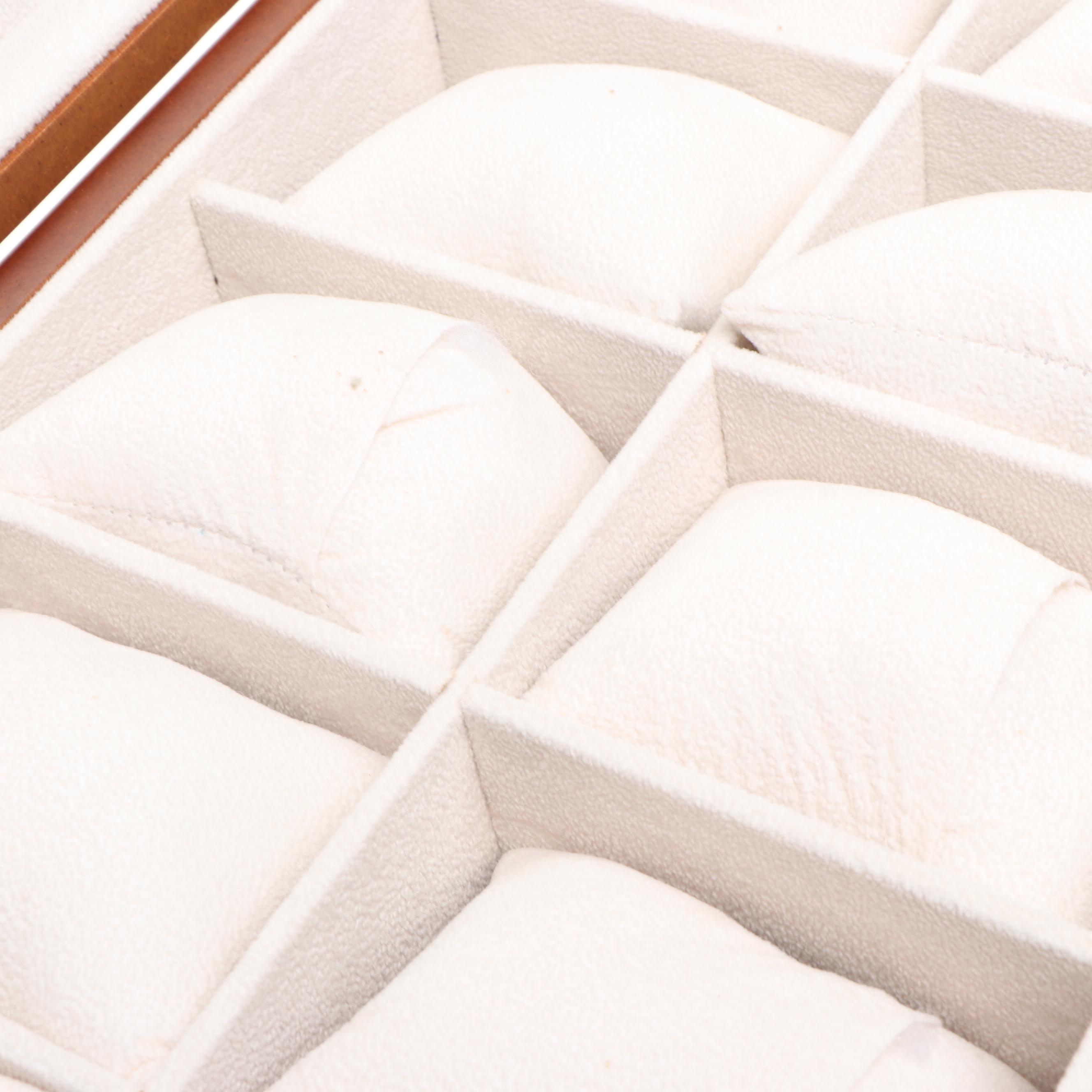 Two Wood Veneer Twenty-Slot Watch Cases