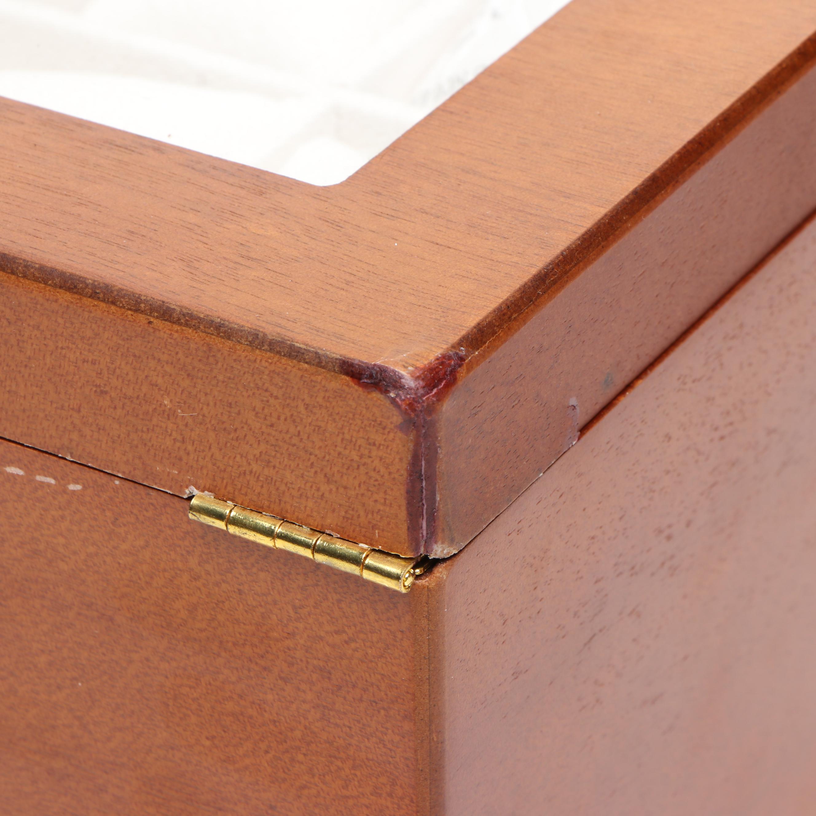 Two Wood Veneer Twenty-Slot Watch Cases