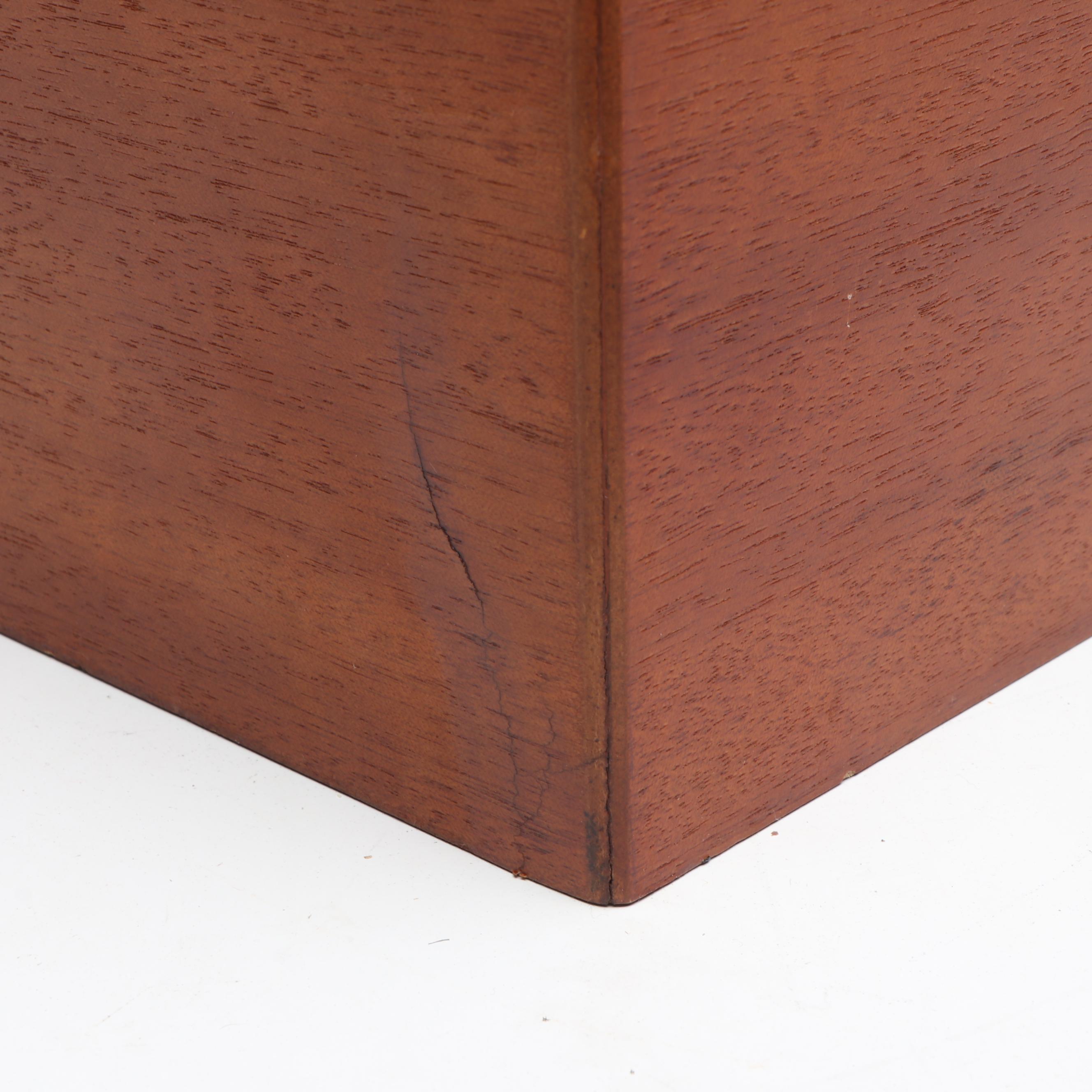 Two Wood Veneer Twenty-Slot Watch Cases