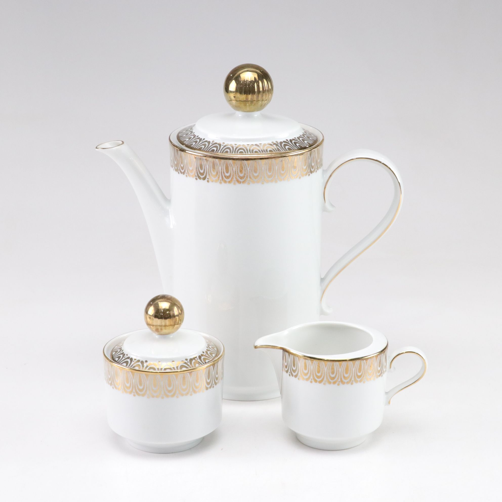 Winterling Gilt Porcelain Coffee Set