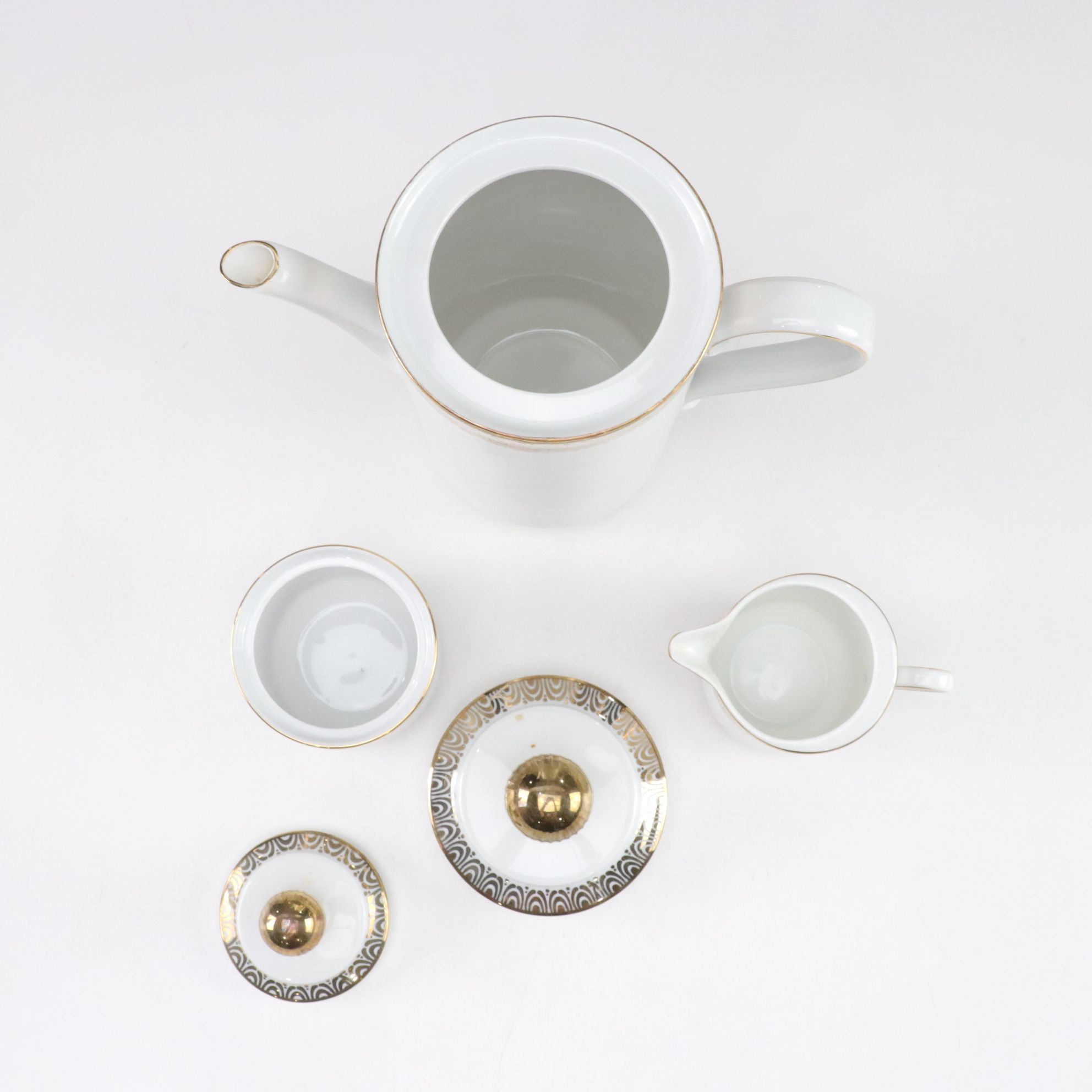 Winterling Gilt Porcelain Coffee Set