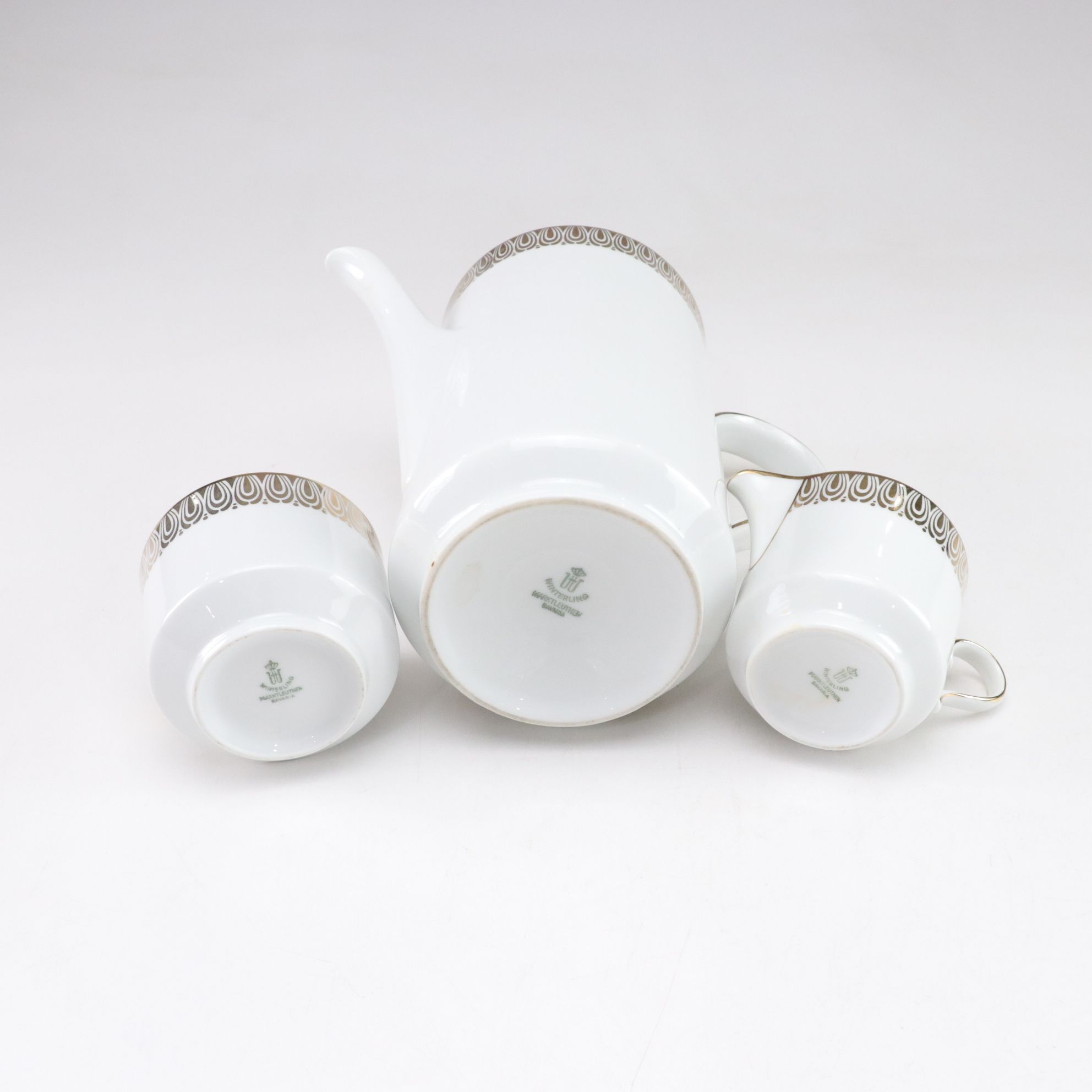 Winterling Gilt Porcelain Coffee Set