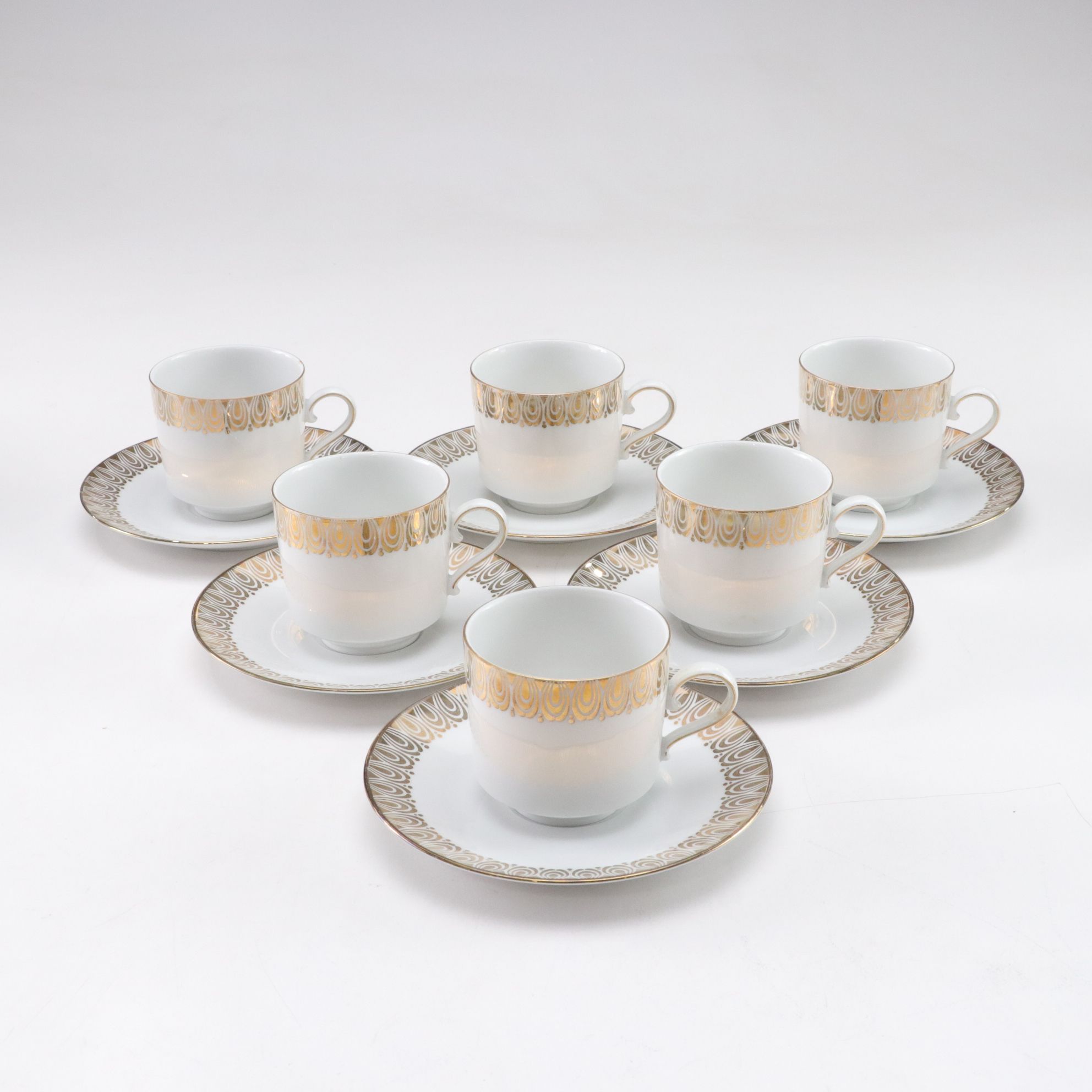 Winterling Gilt Porcelain Coffee Set