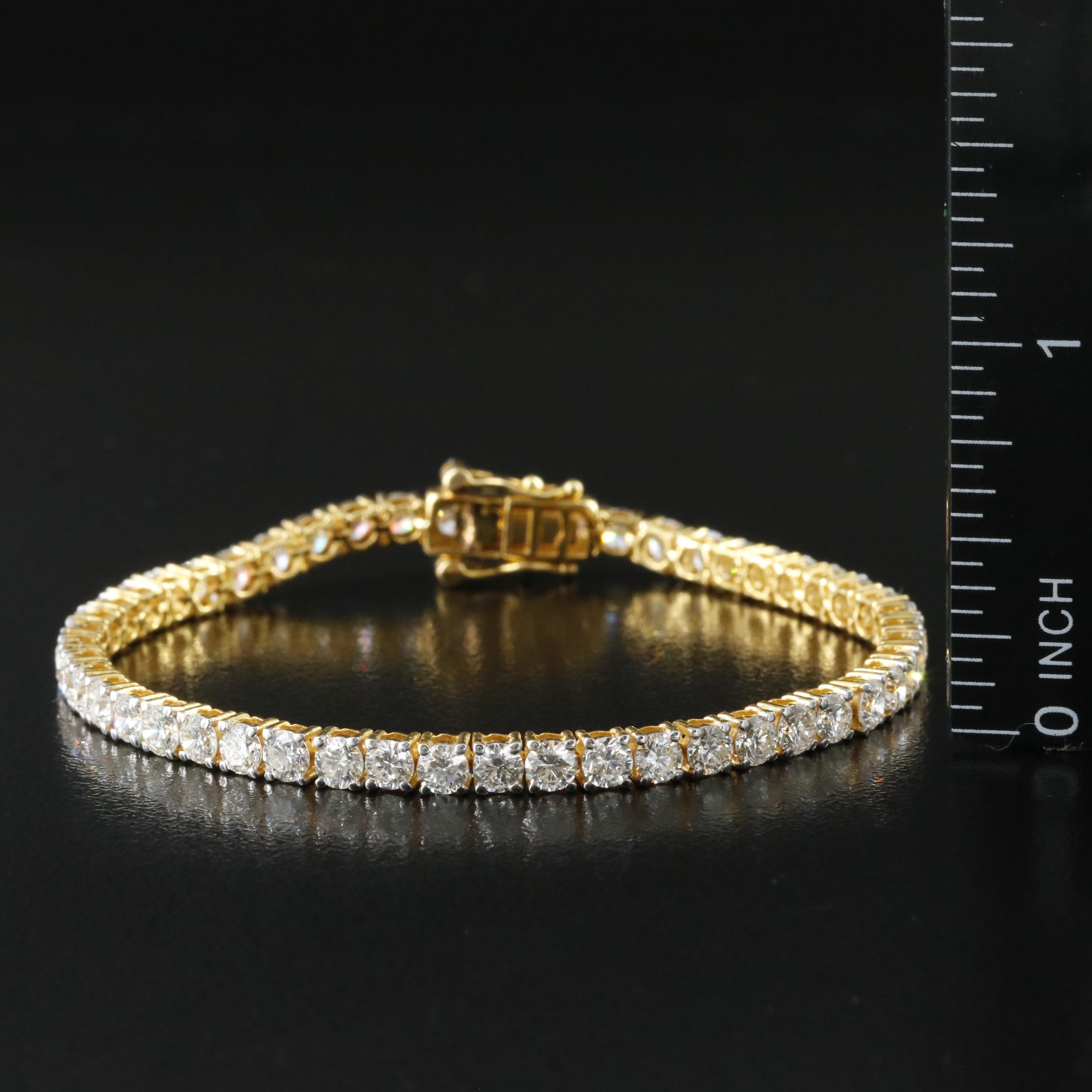 14K 6.34 CTW Diamond Line Bracelet