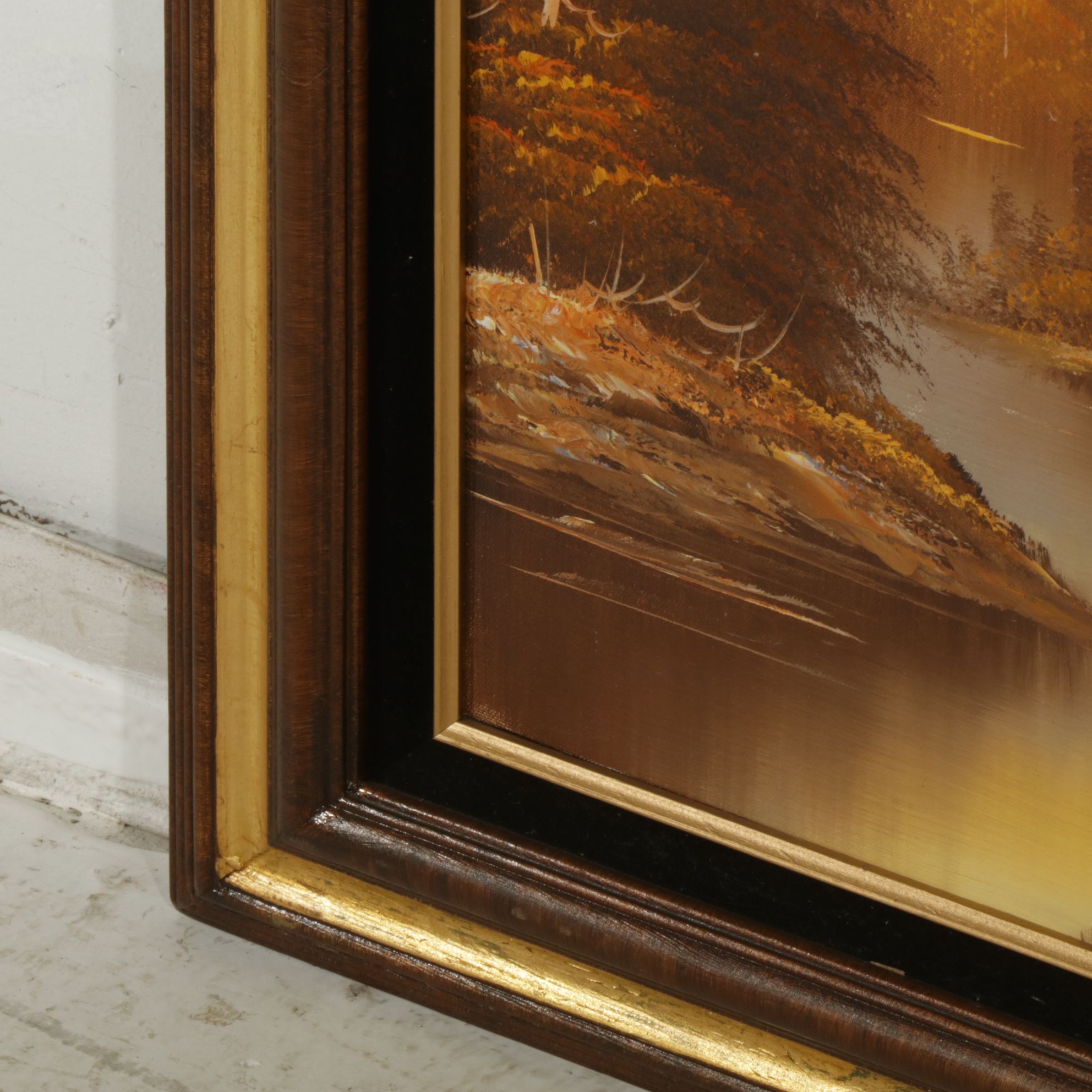 K. Gaunt Impressionist Pastoral Montane Landscape Oil Painting, 20th Century