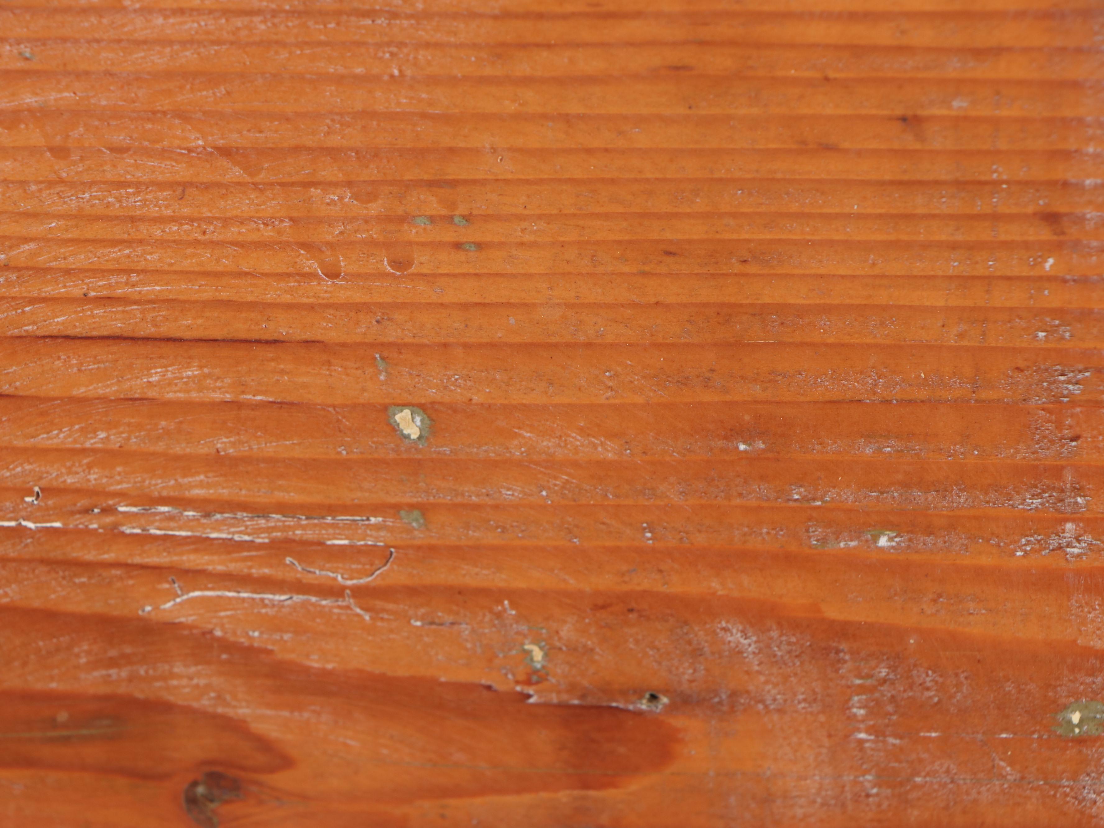 Pine Flat-Top Travel Trunk with Forged Metal Brackets, 19th Century