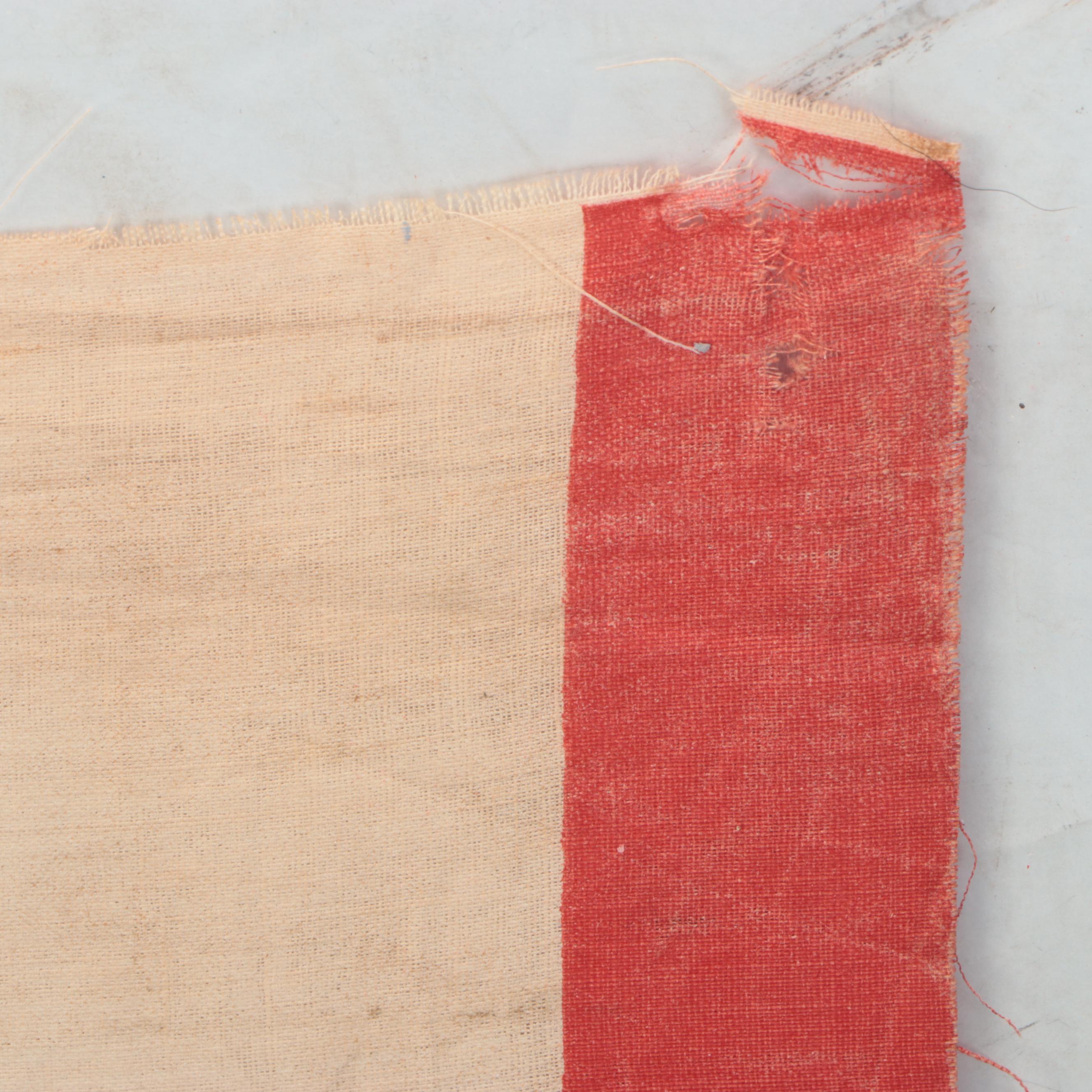 "Welcome Firemen" Fabric Banner, Mid-20th Century