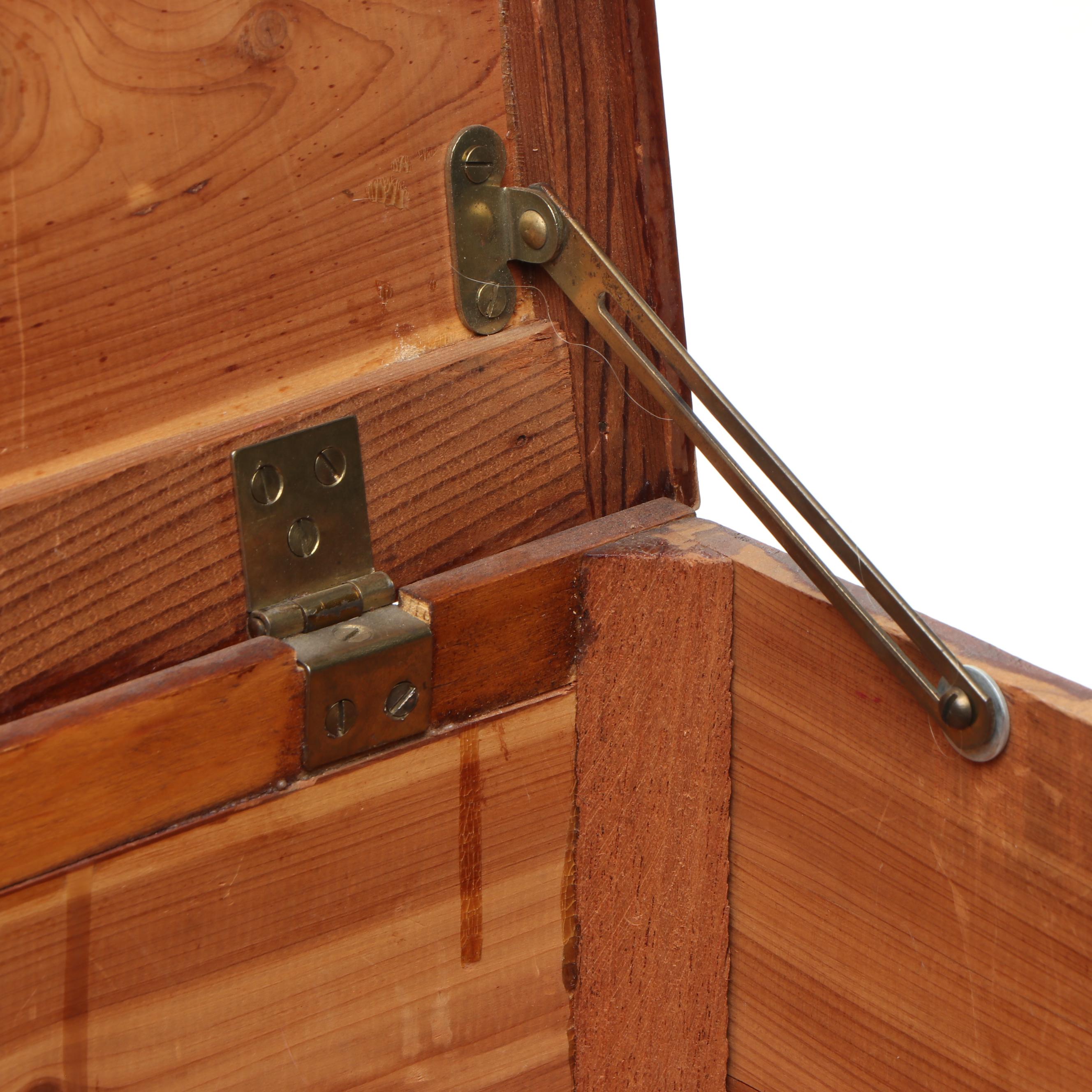 Cedar Chest with Child's Patchwork Quilt