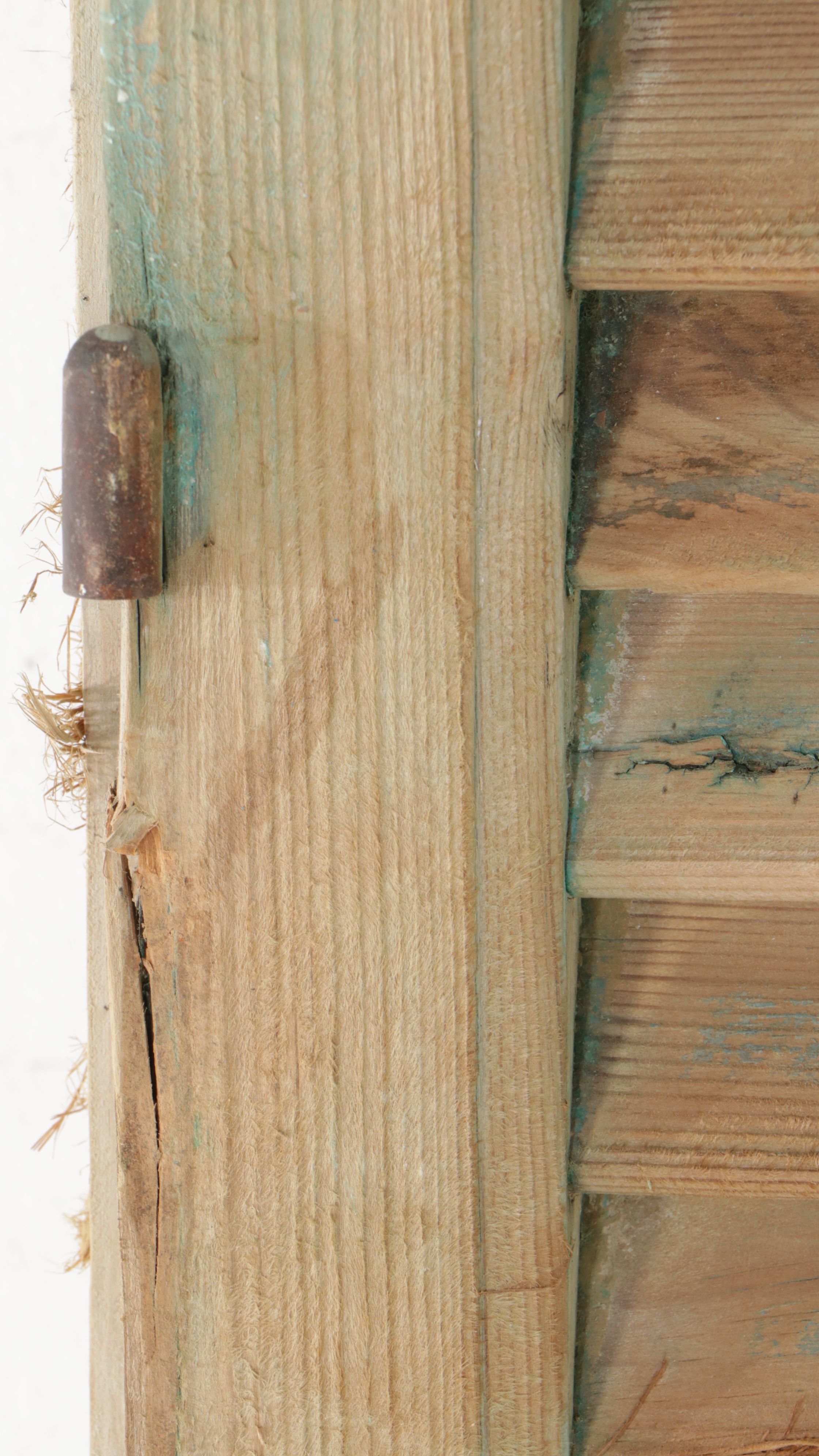 Architectural Salvage Louvered Wood Arched Window Shutters