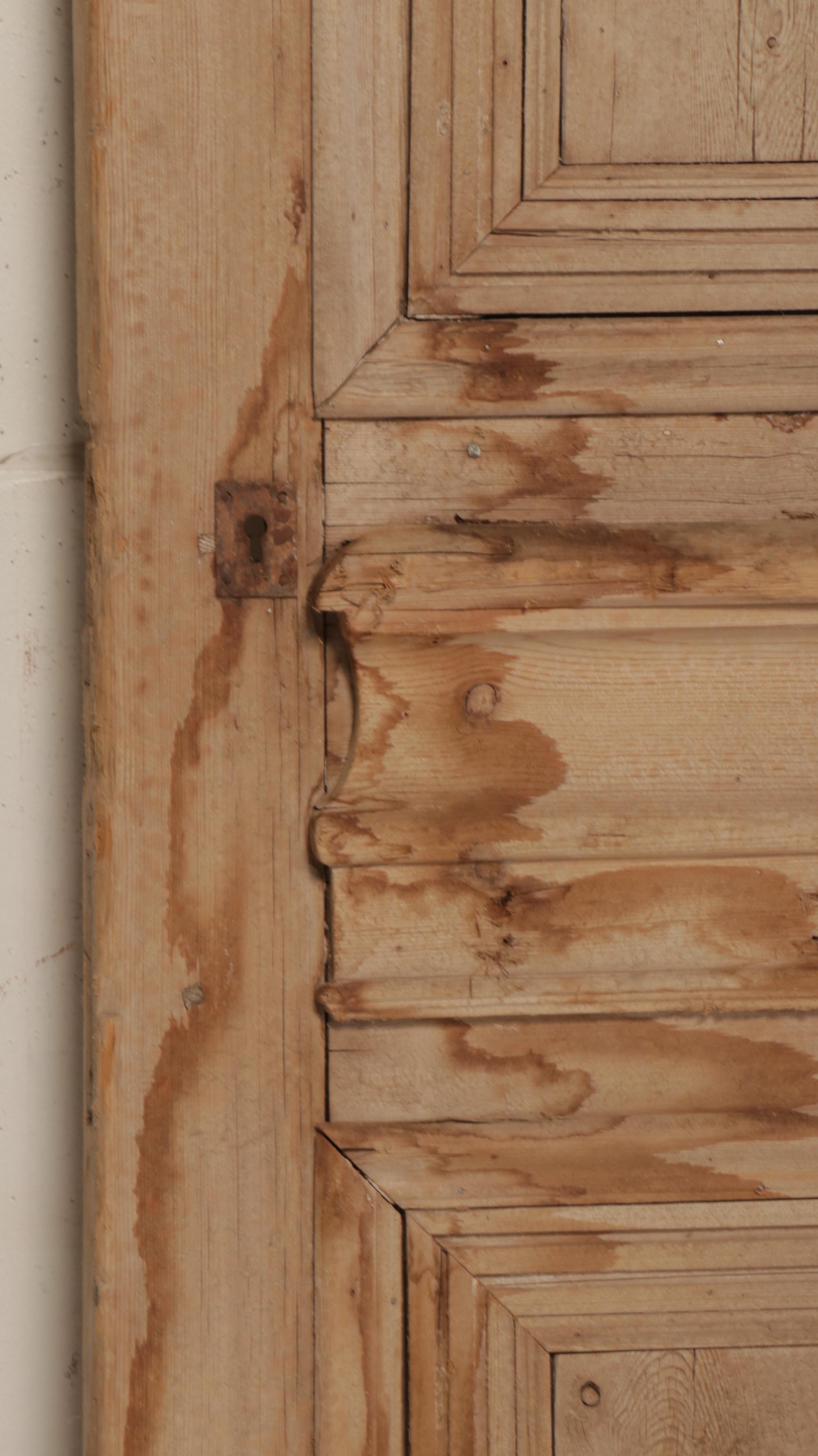 Pair of Architectural Salvage Wood French Doors