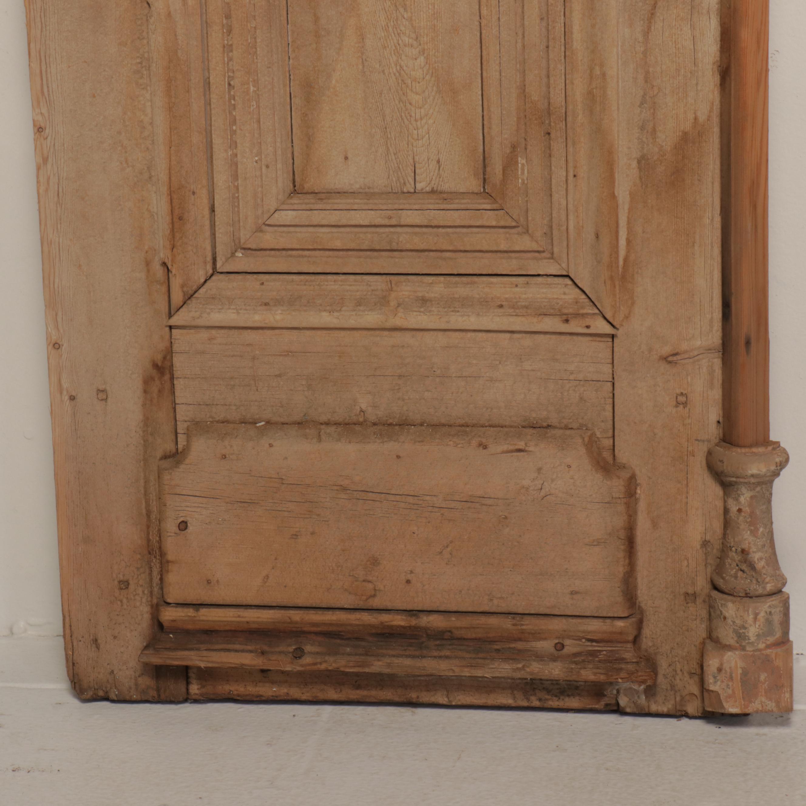 Pair of Architectural Salvage Wood French Doors