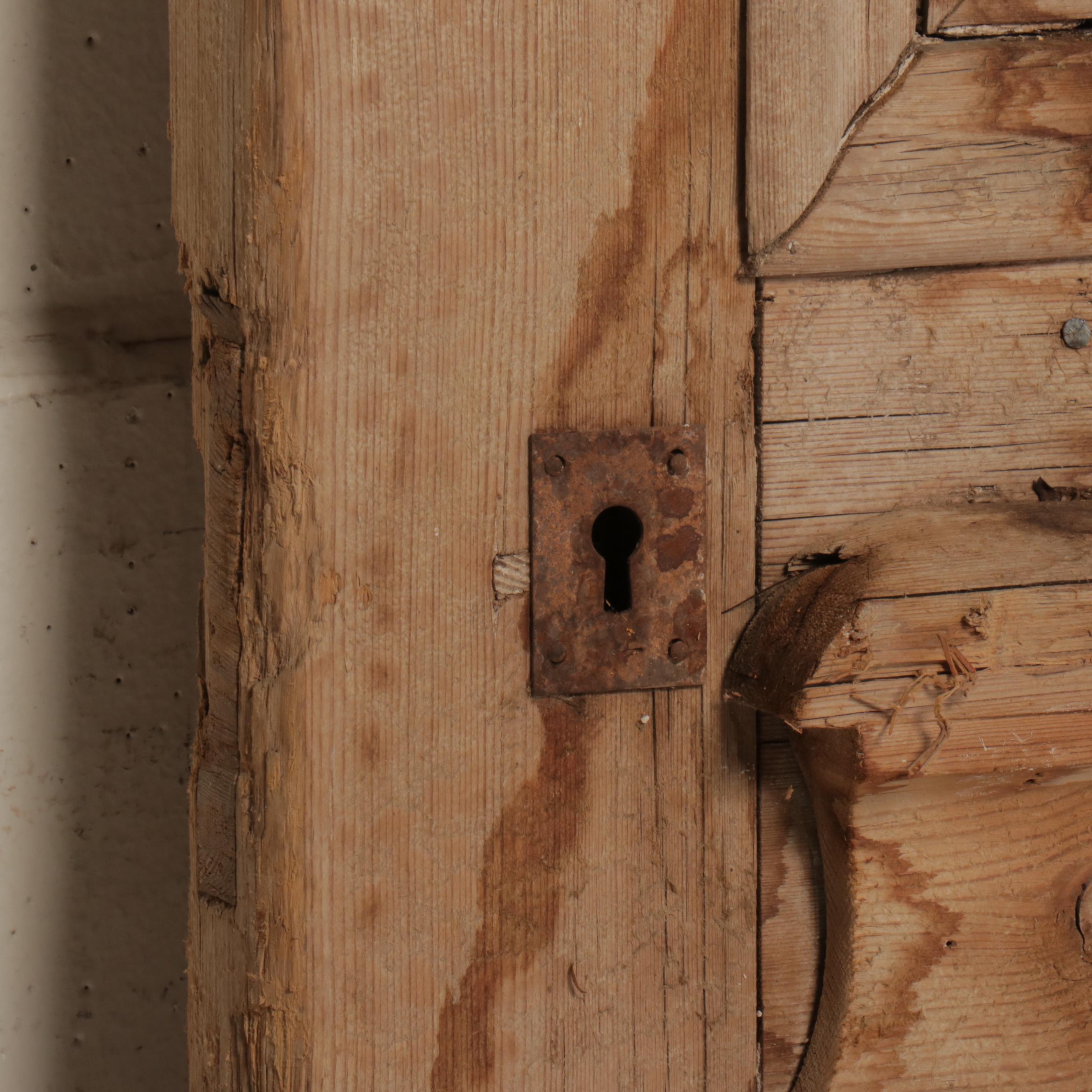 Pair of Architectural Salvage Wood French Doors