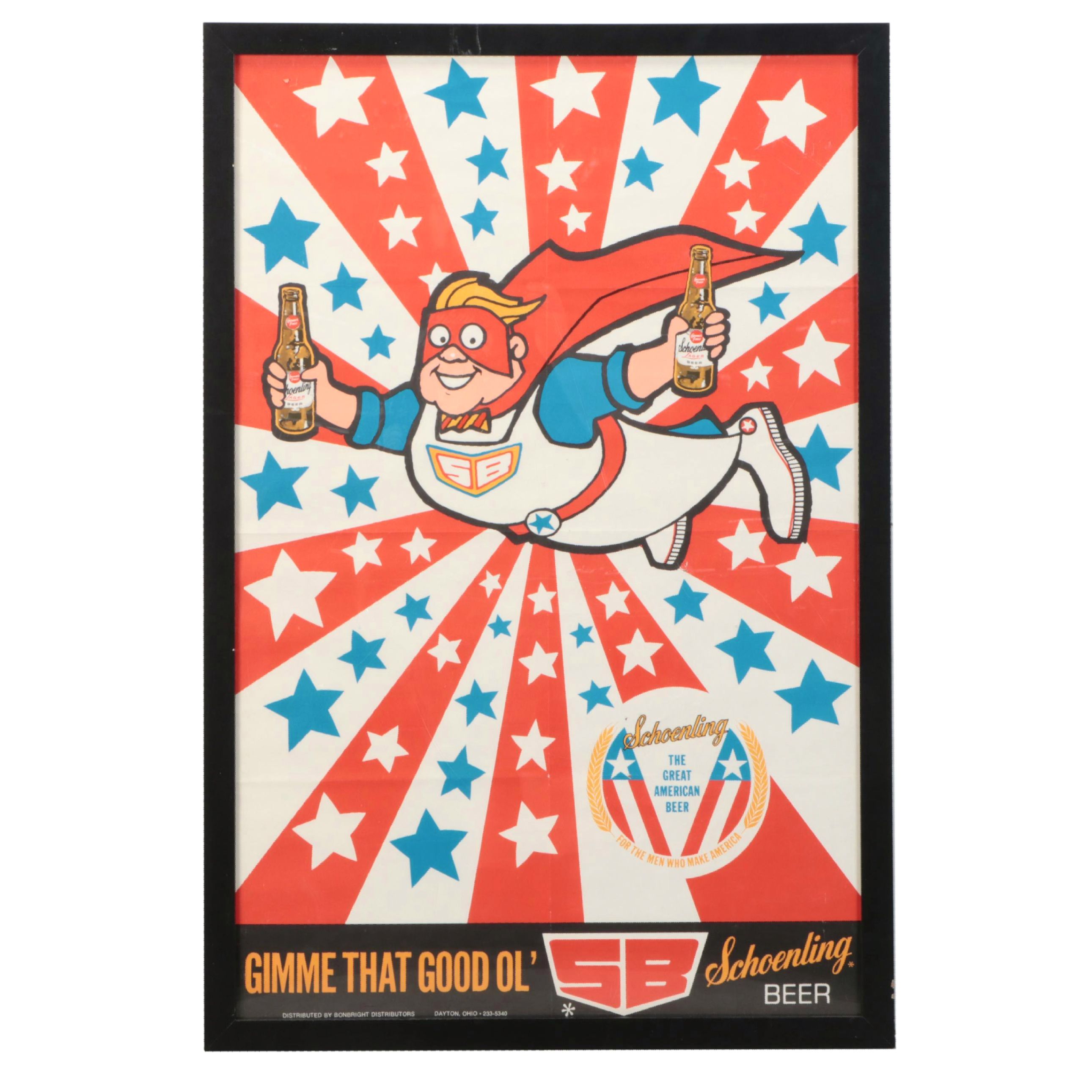 Vintage Schoenling "The Great American Beer" Advertisement Poster