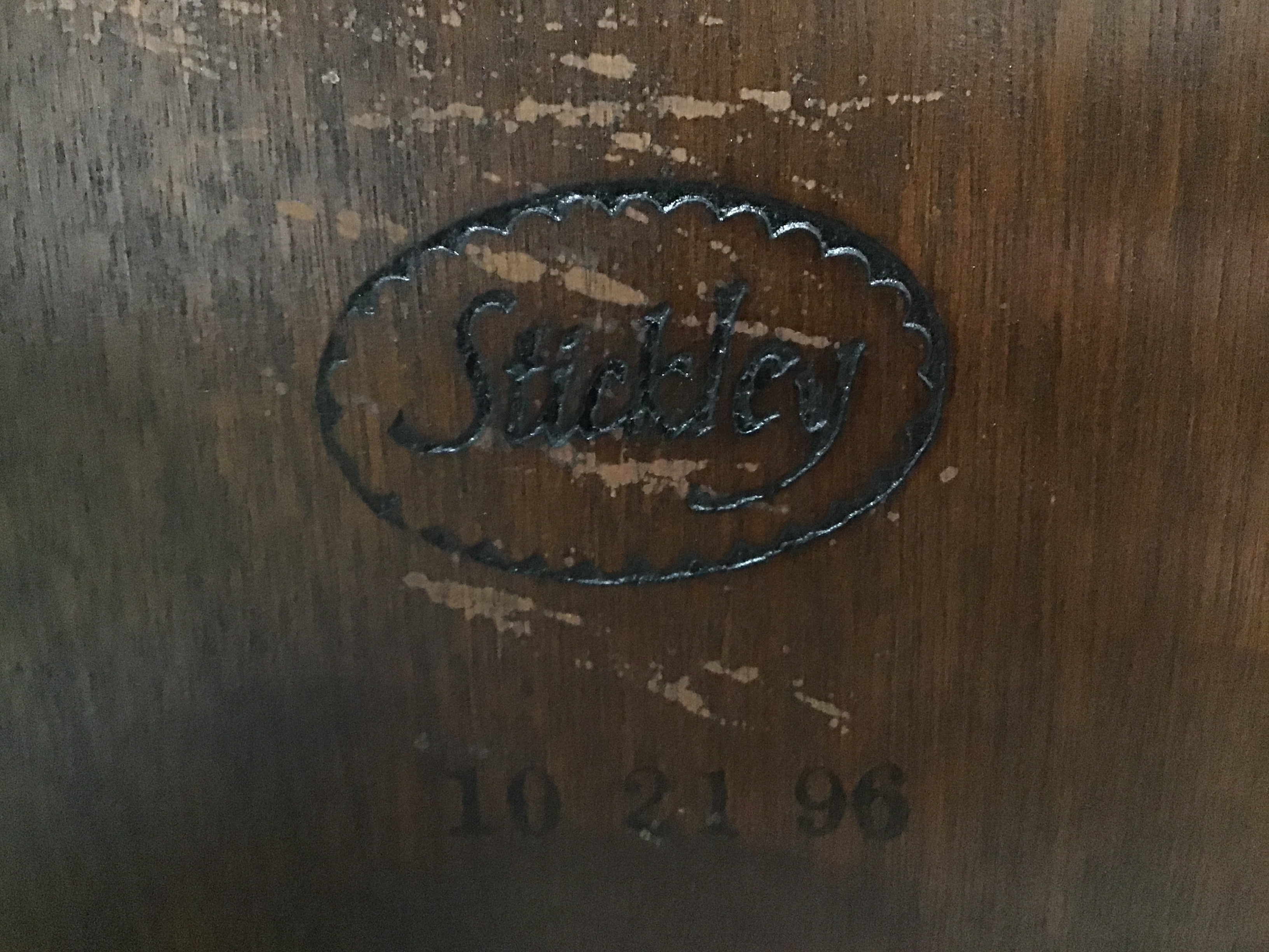 Stickley Georgian Style Mahogany Dining Table and Eight Maitland-Smith Chairs