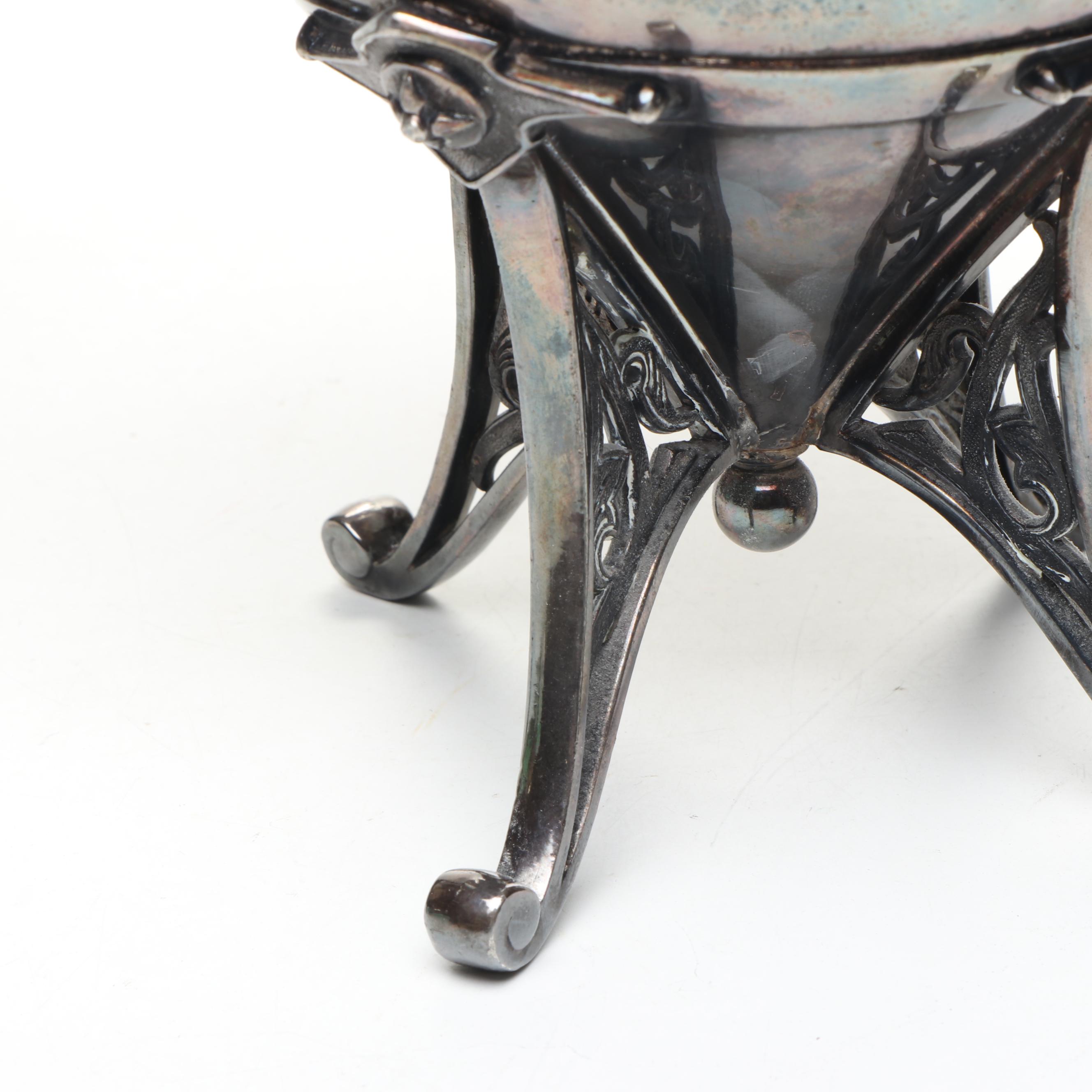 Meriden Britannia Co. Etched Silver Plate Teapots and Other Silver Plate Teaware