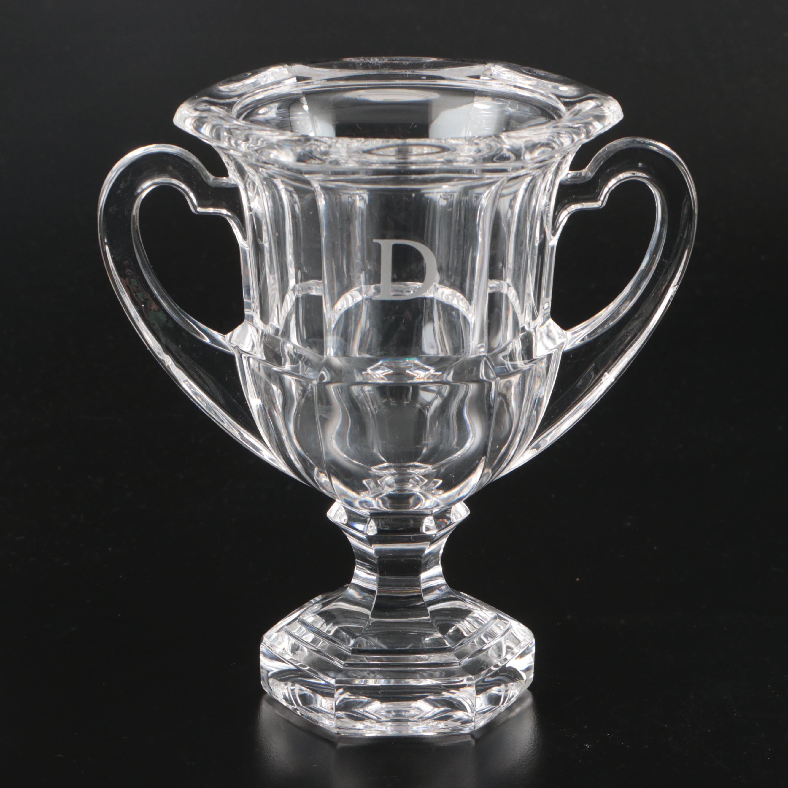 Tiffany & Co. Crystal Handled Trophy Vases