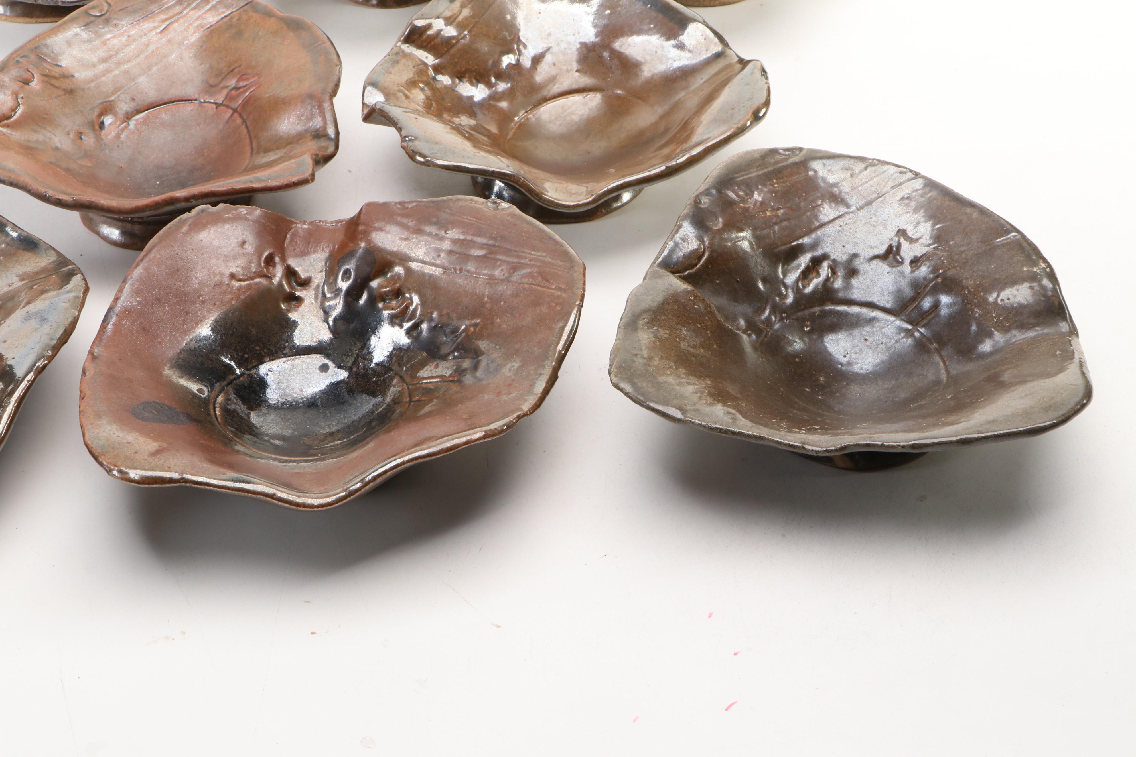 Cincinnati KZF Design Modern Free Form Ceramic Serving Dishes, 1970s