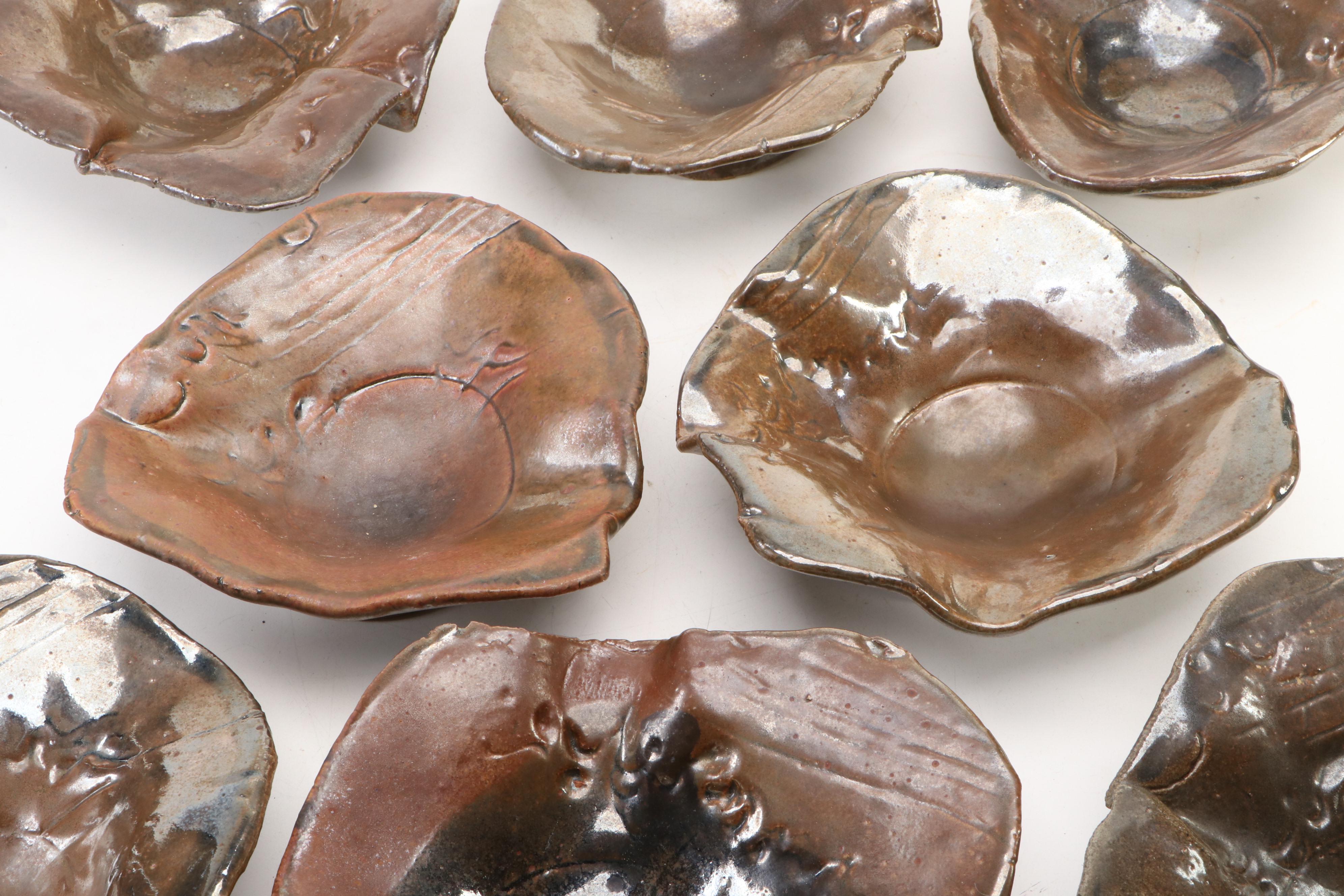 Cincinnati KZF Design Modern Free Form Ceramic Serving Dishes, 1970s