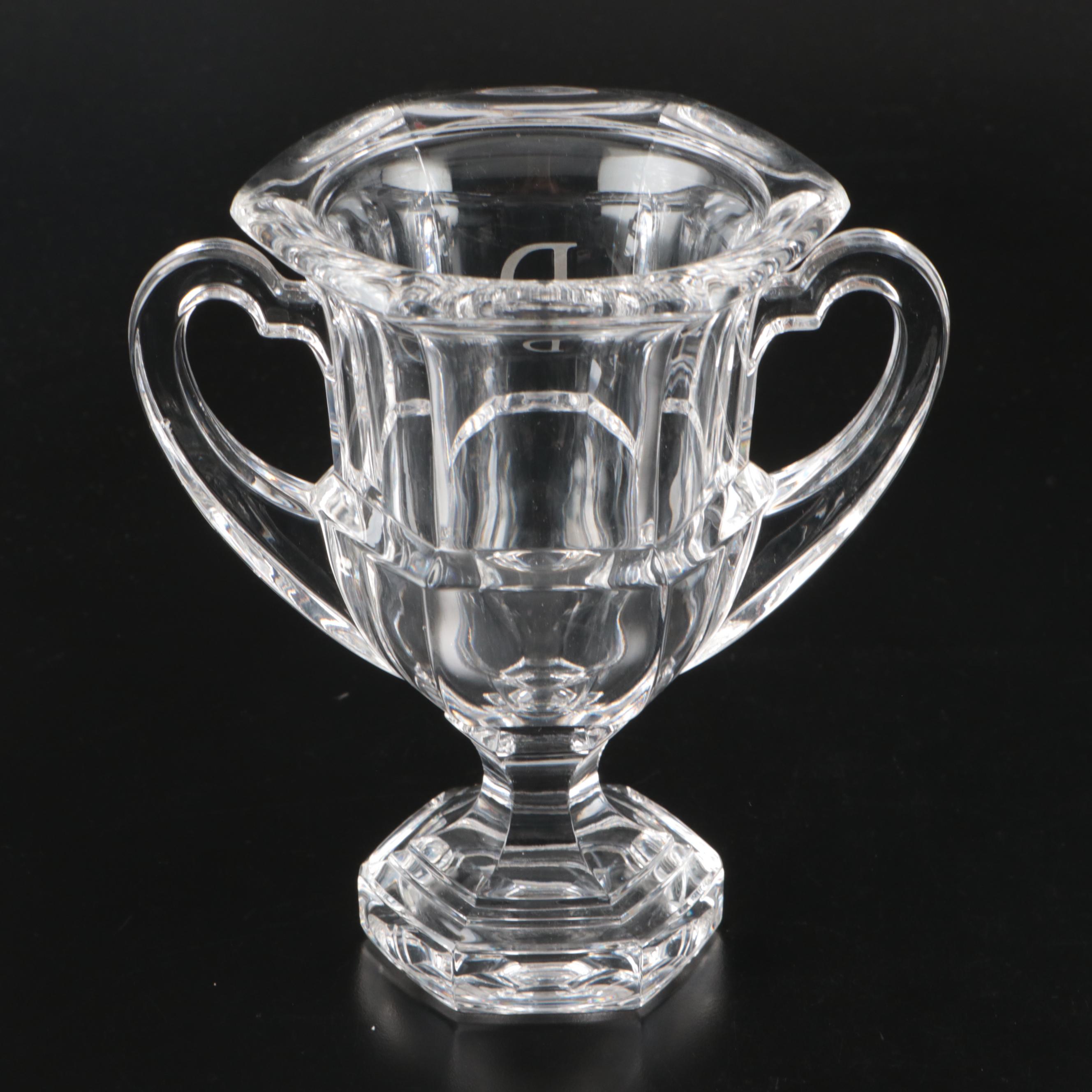 Tiffany & Co. Crystal Handled Trophy Vases