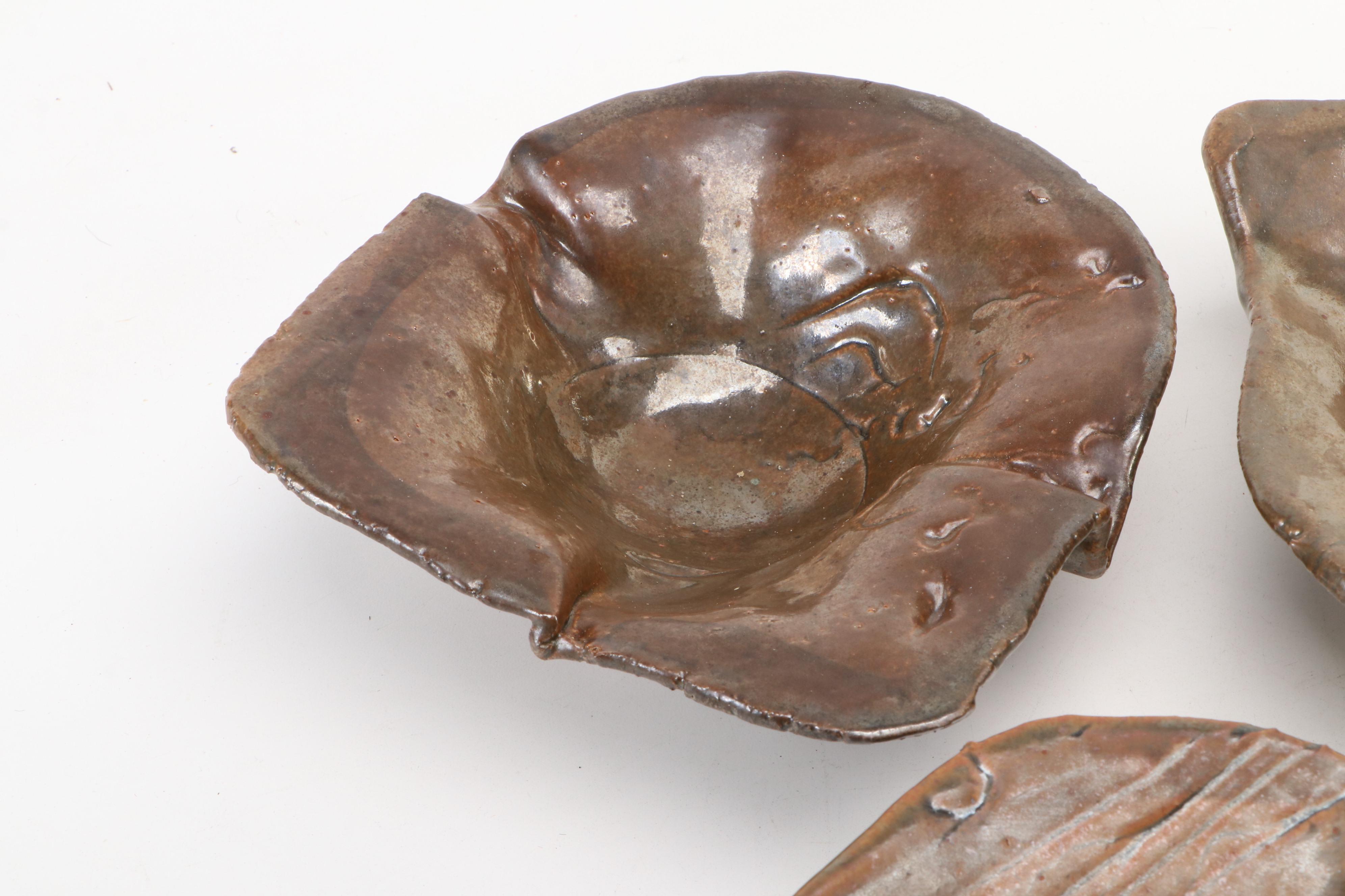 Cincinnati KZF Design Modern Free Form Ceramic Serving Dishes, 1970s