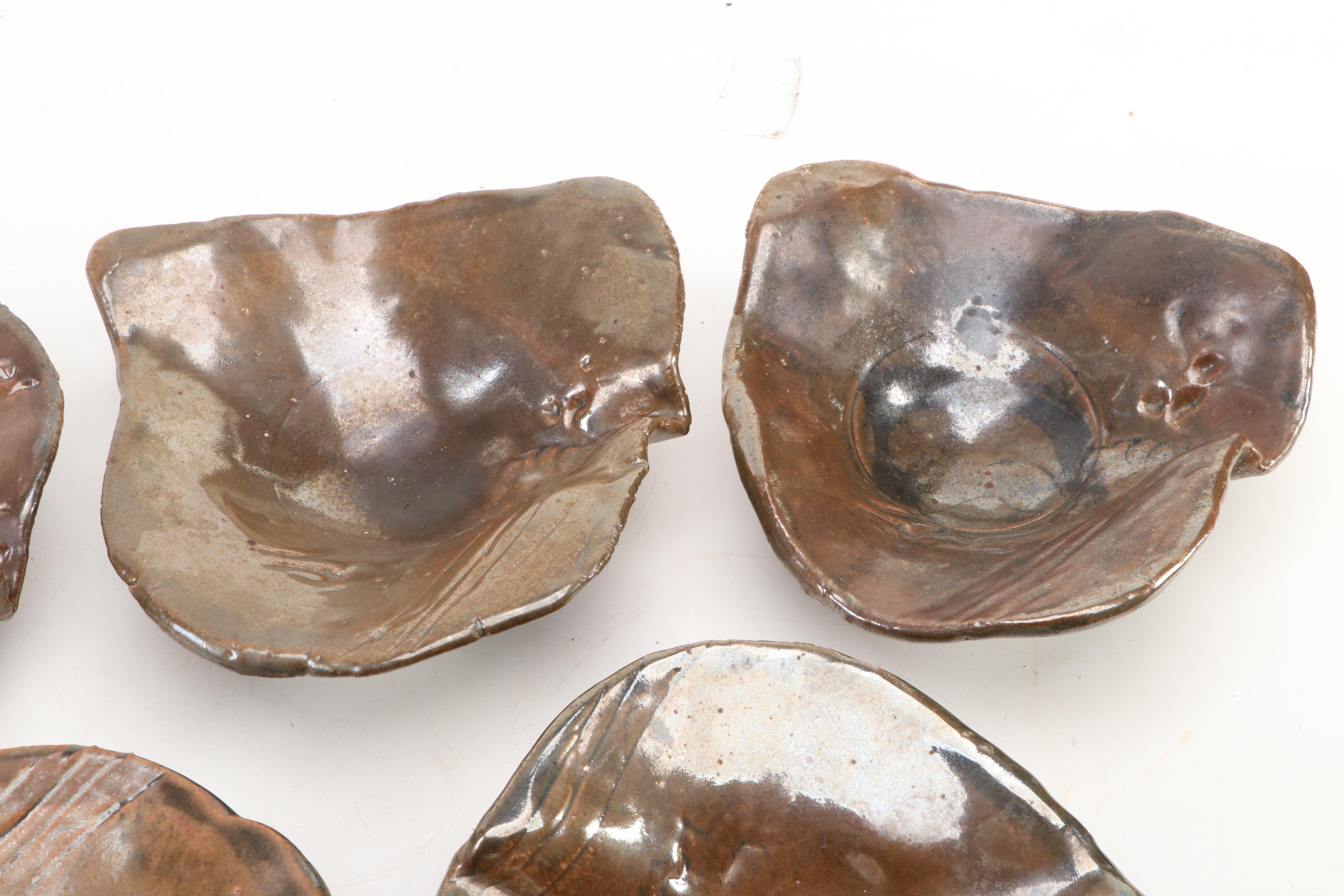 Cincinnati KZF Design Modern Free Form Ceramic Serving Dishes, 1970s