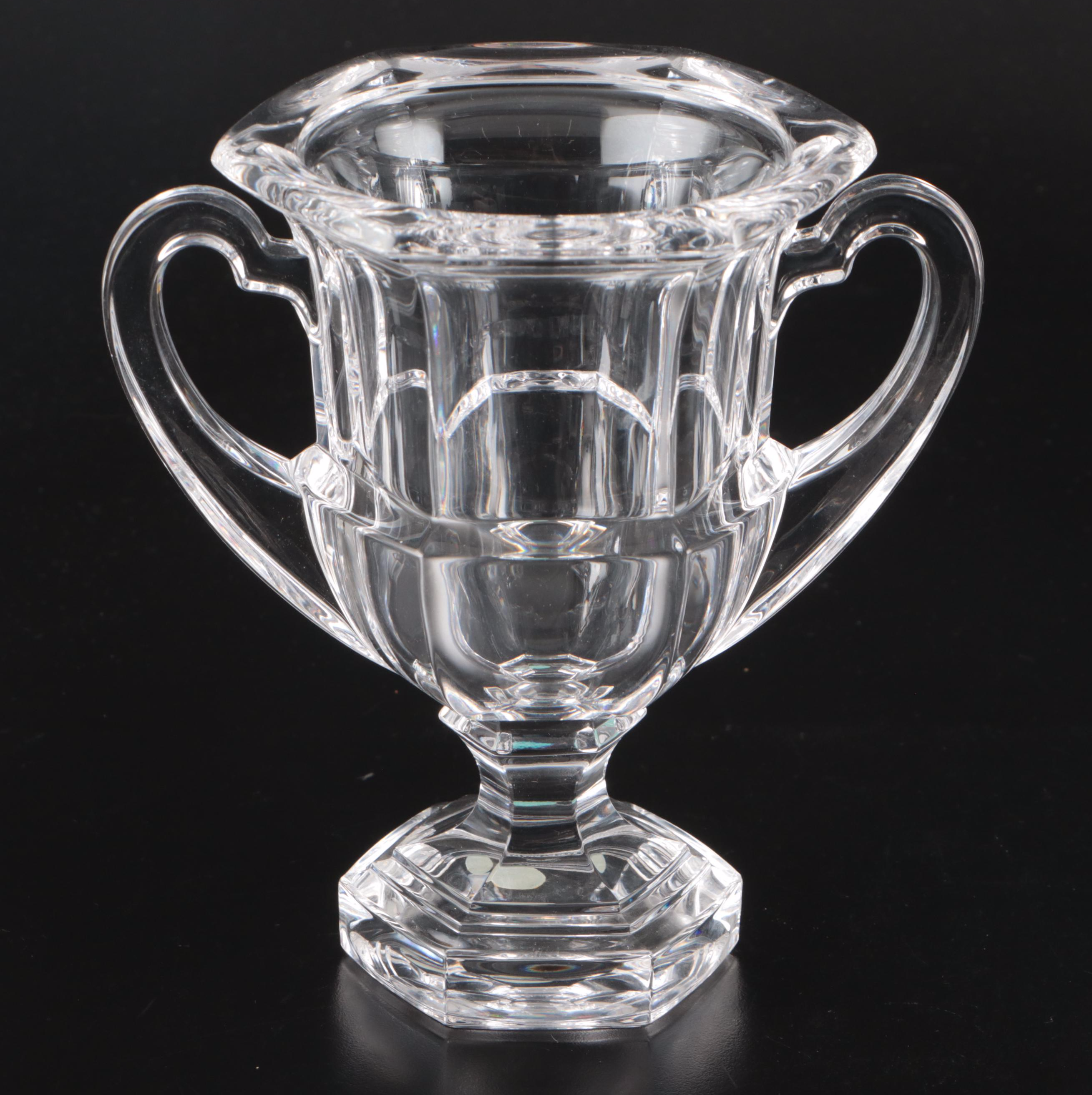 Tiffany & Co. Crystal Handled Trophy Vases