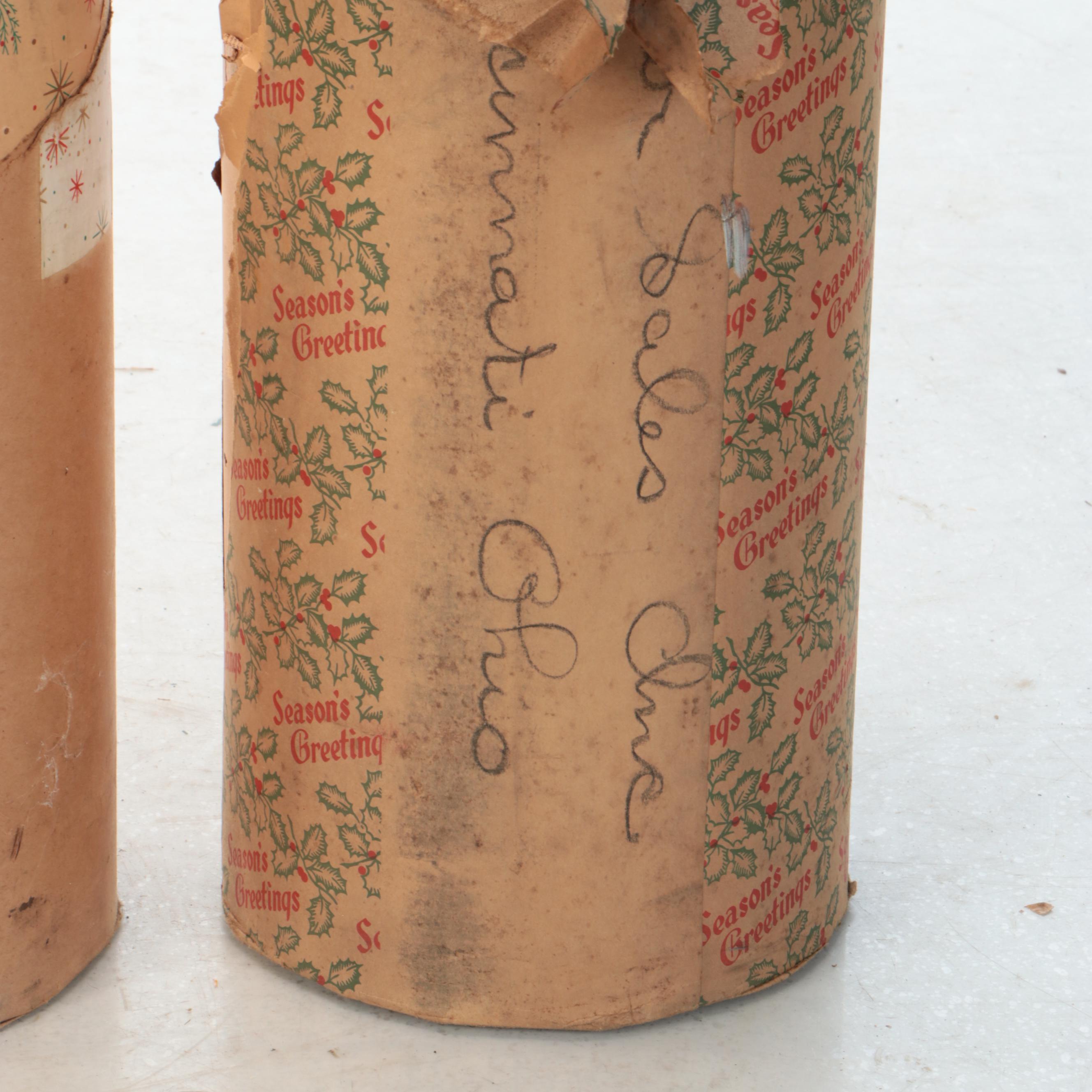 Vintage Christmas-Themed Wrapping Paper Reams