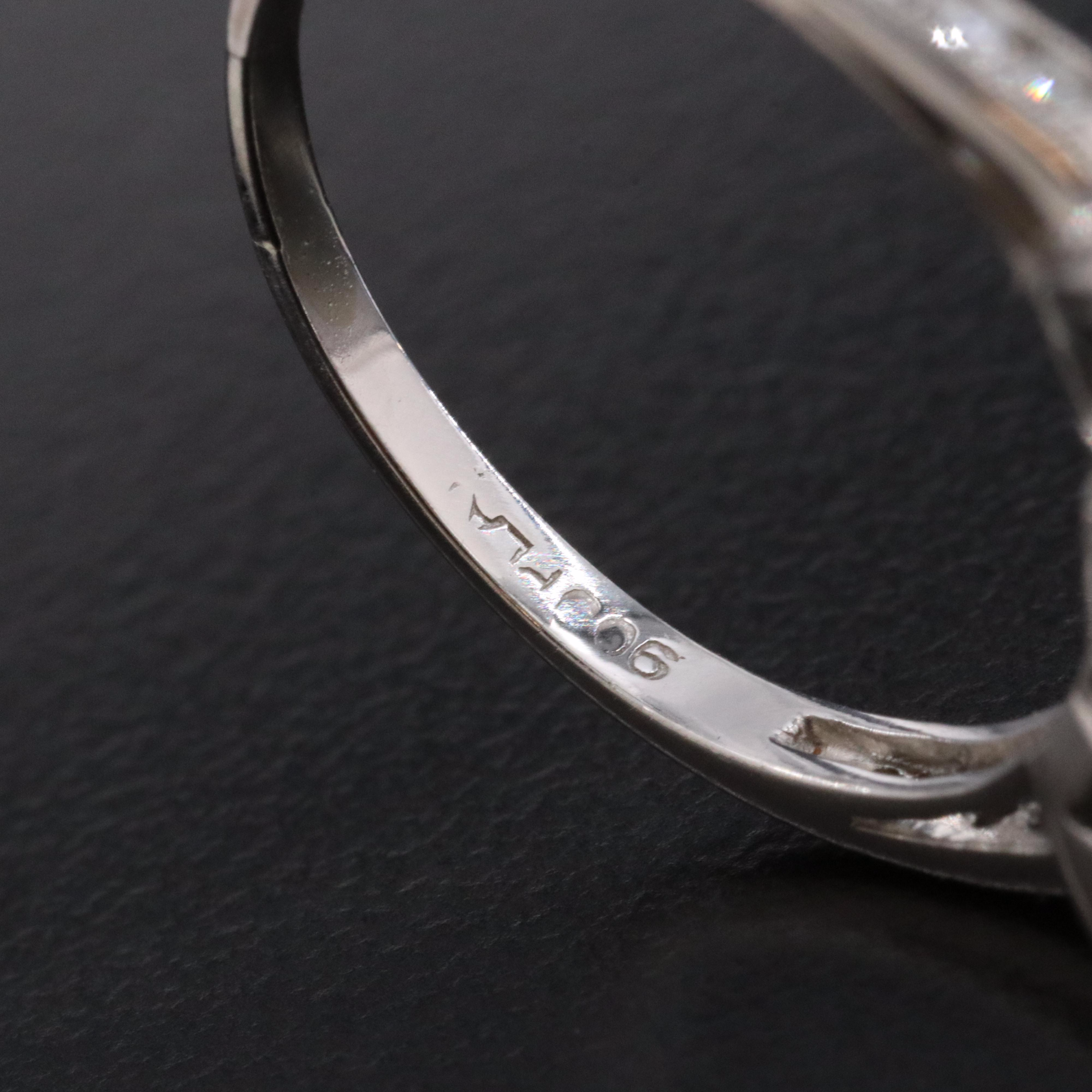 Platinum 1.24 CT Unheated Ceylon Sapphire and Diamond Ring, Online GIA Report