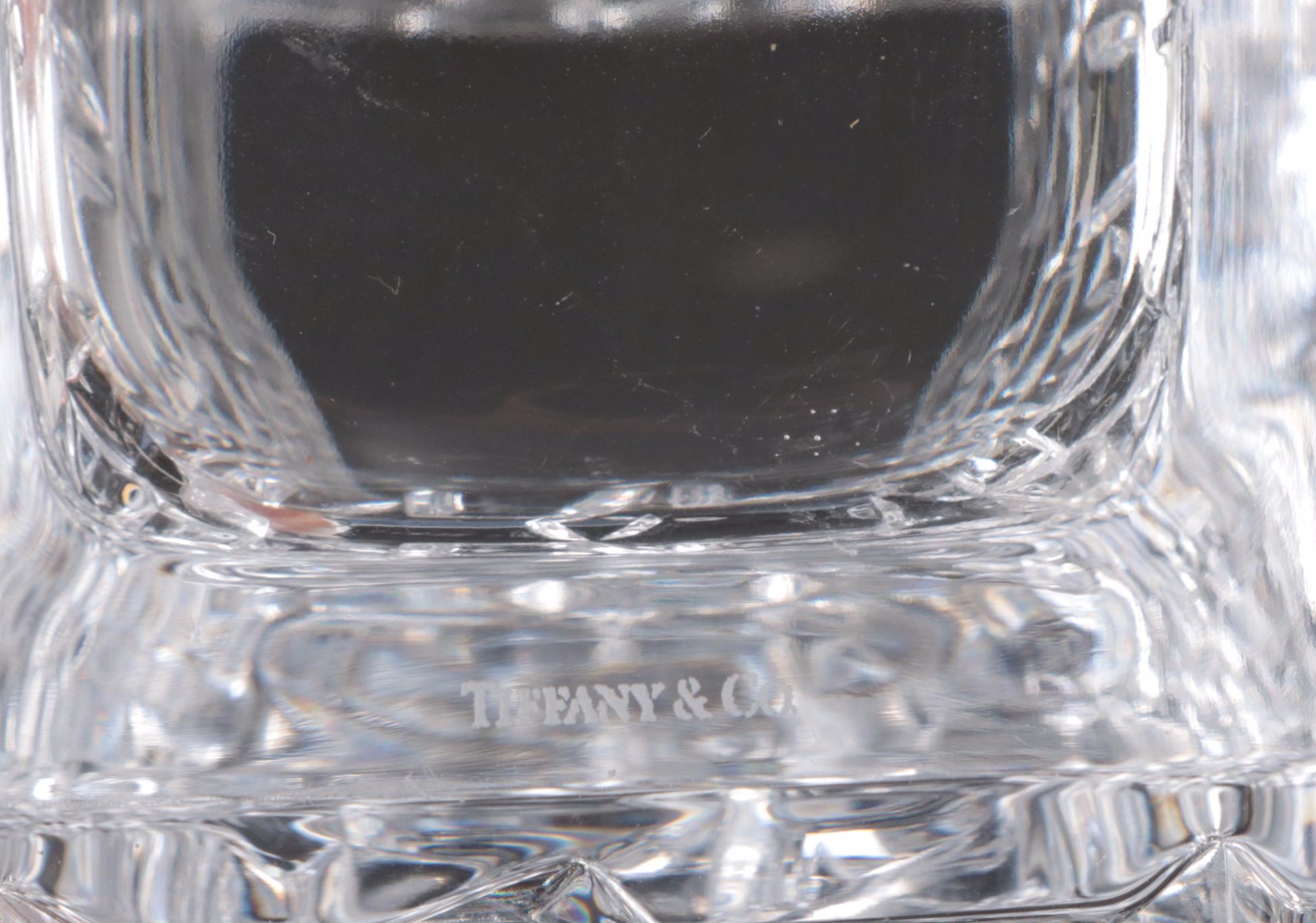 Tiffany & Co. Sierra Crystal Vase and Rock Cut Round 12” Tray