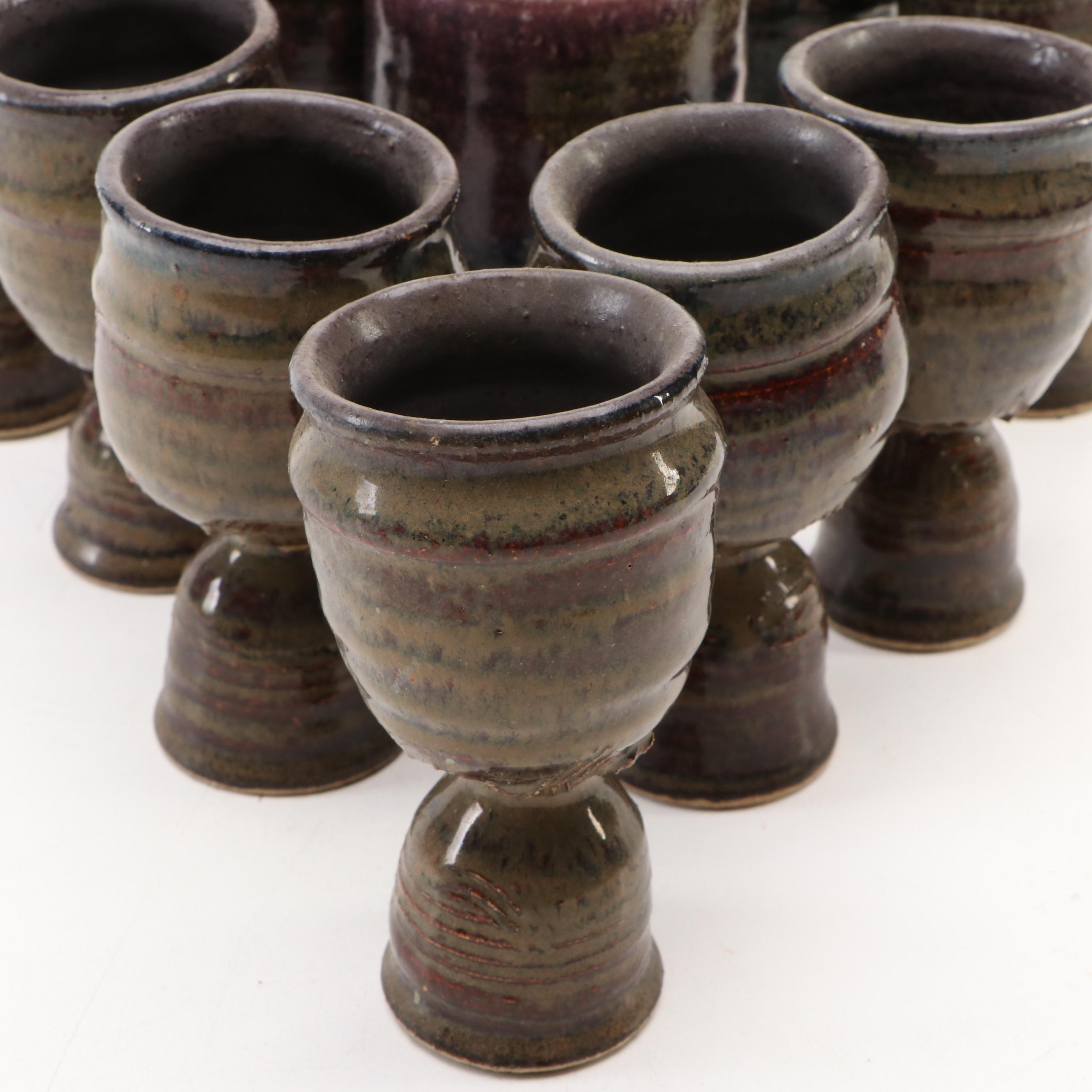 Roy Cartwirght Art Pottery Egg Cups and Other Vessels