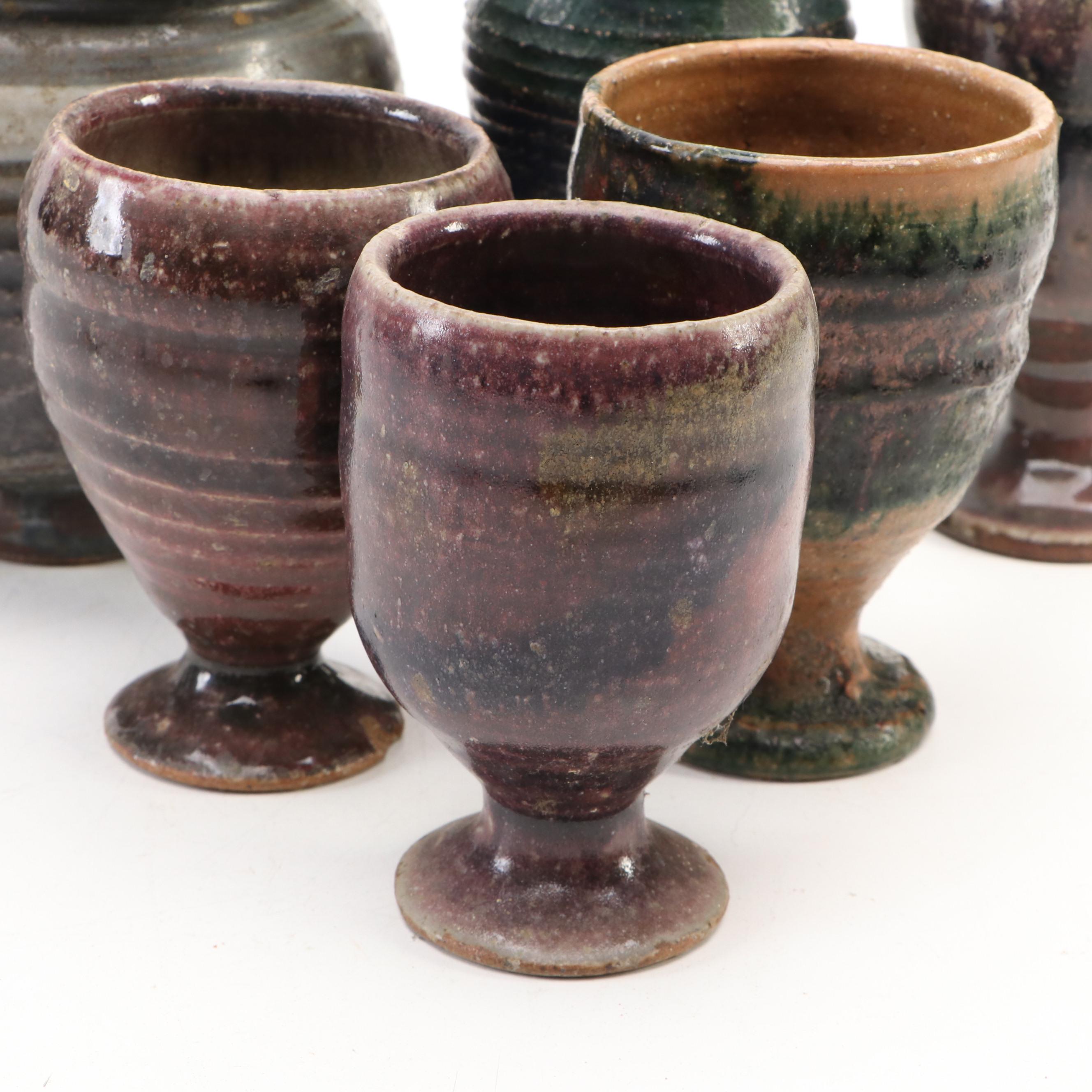 Roy Cartwirght Art Pottery Egg Cups and Other Vessels