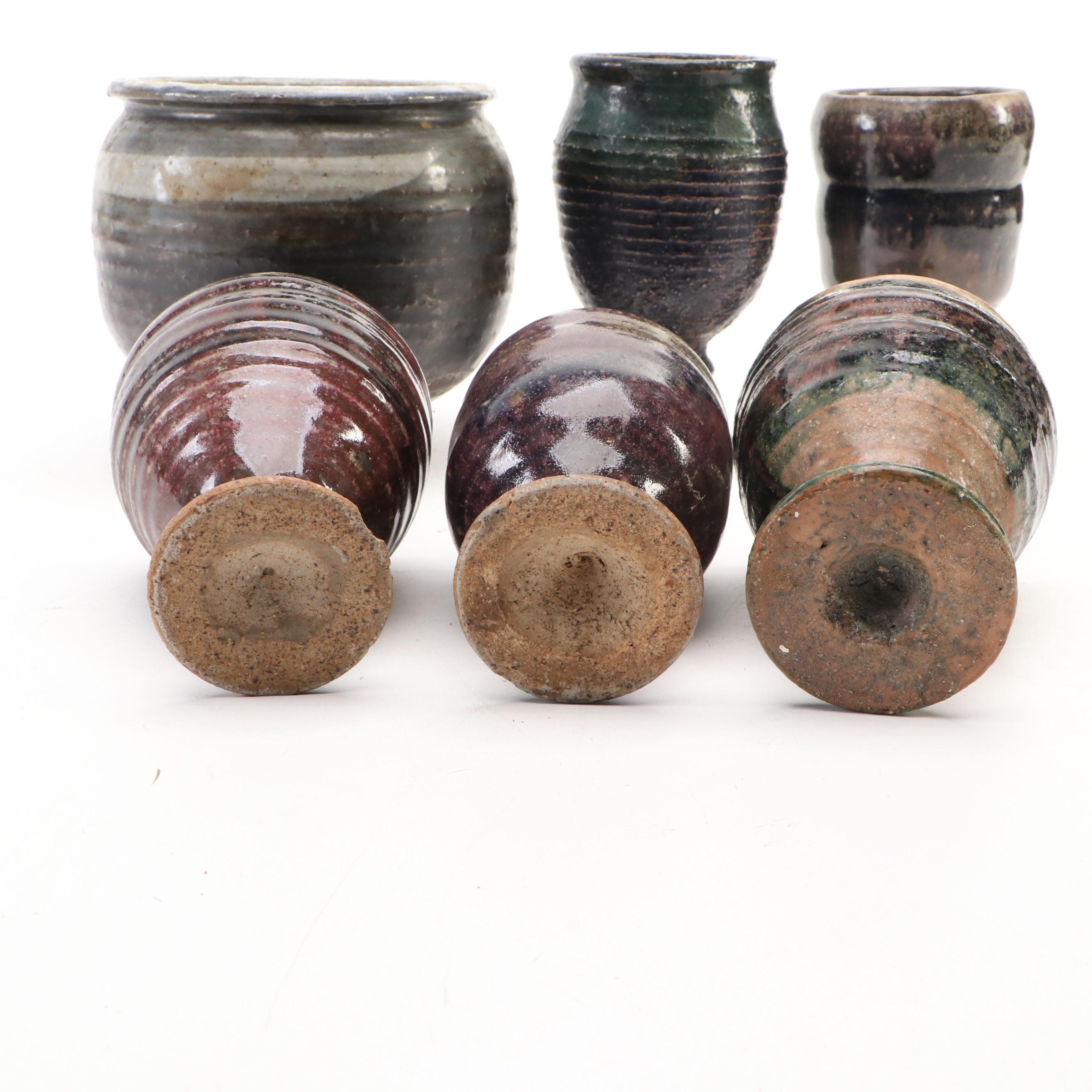 Roy Cartwirght Art Pottery Egg Cups and Other Vessels