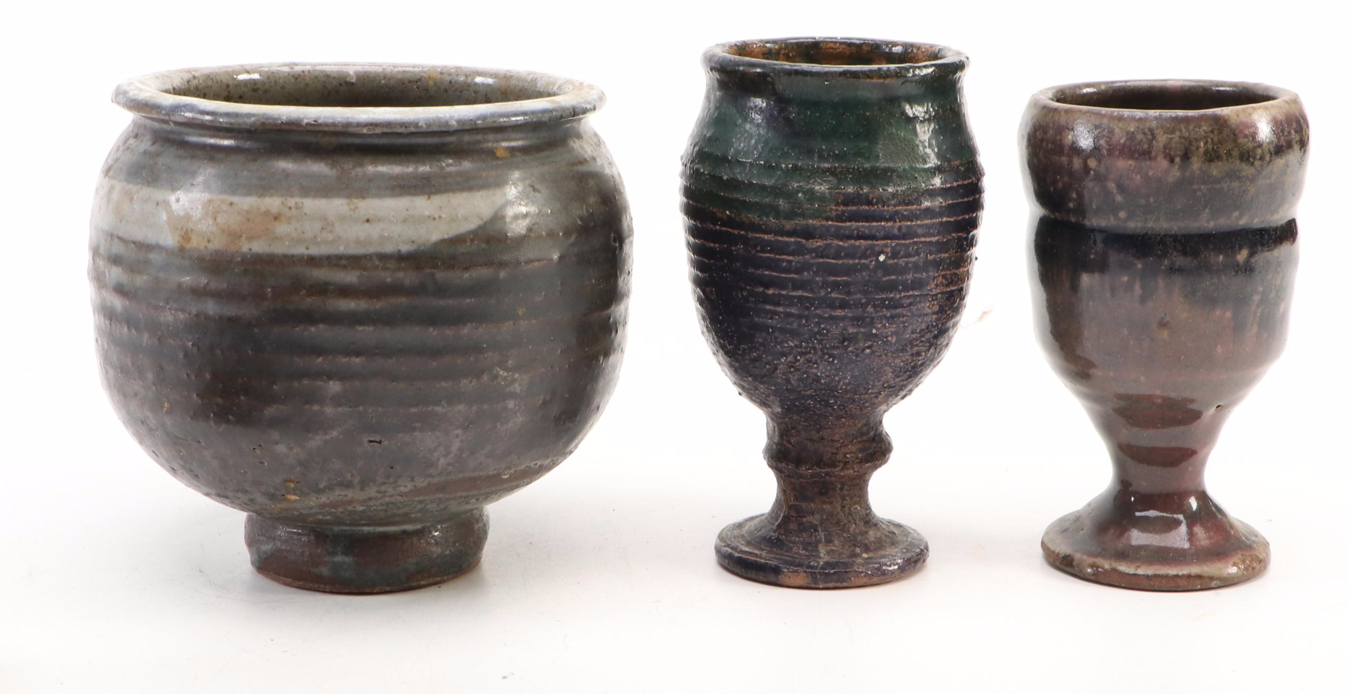 Roy Cartwirght Art Pottery Egg Cups and Other Vessels