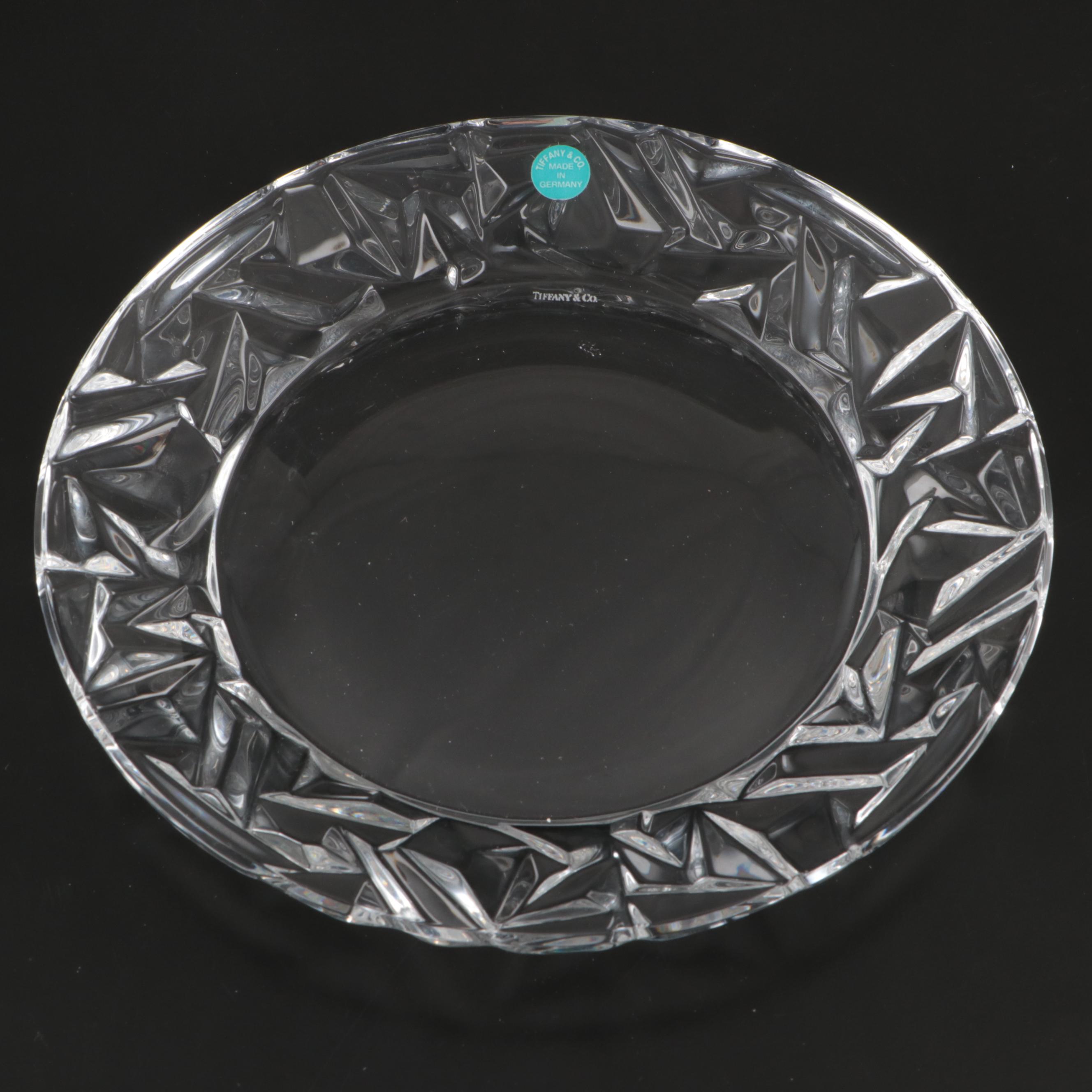 Tiffany & Co. "Rock Cut" Crystal Salad Plates