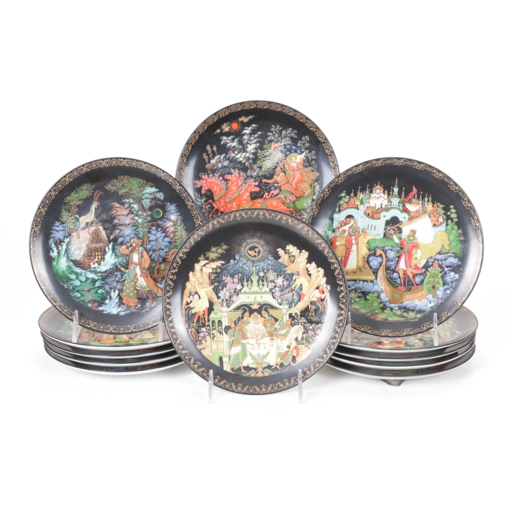 Tianex Russian Legends Collector's Plates, 1988-1990