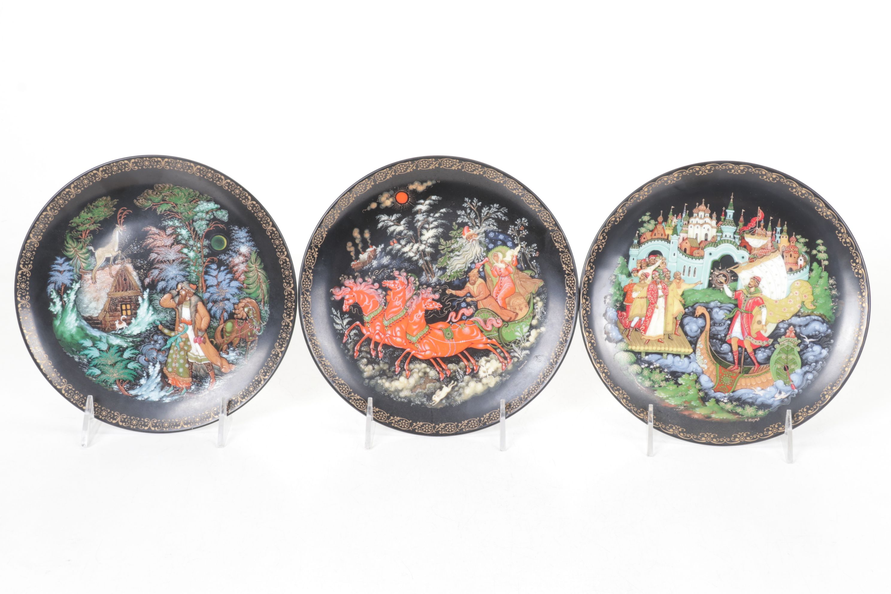 Tianex Russian Legends Collector's Plates, 1988-1990