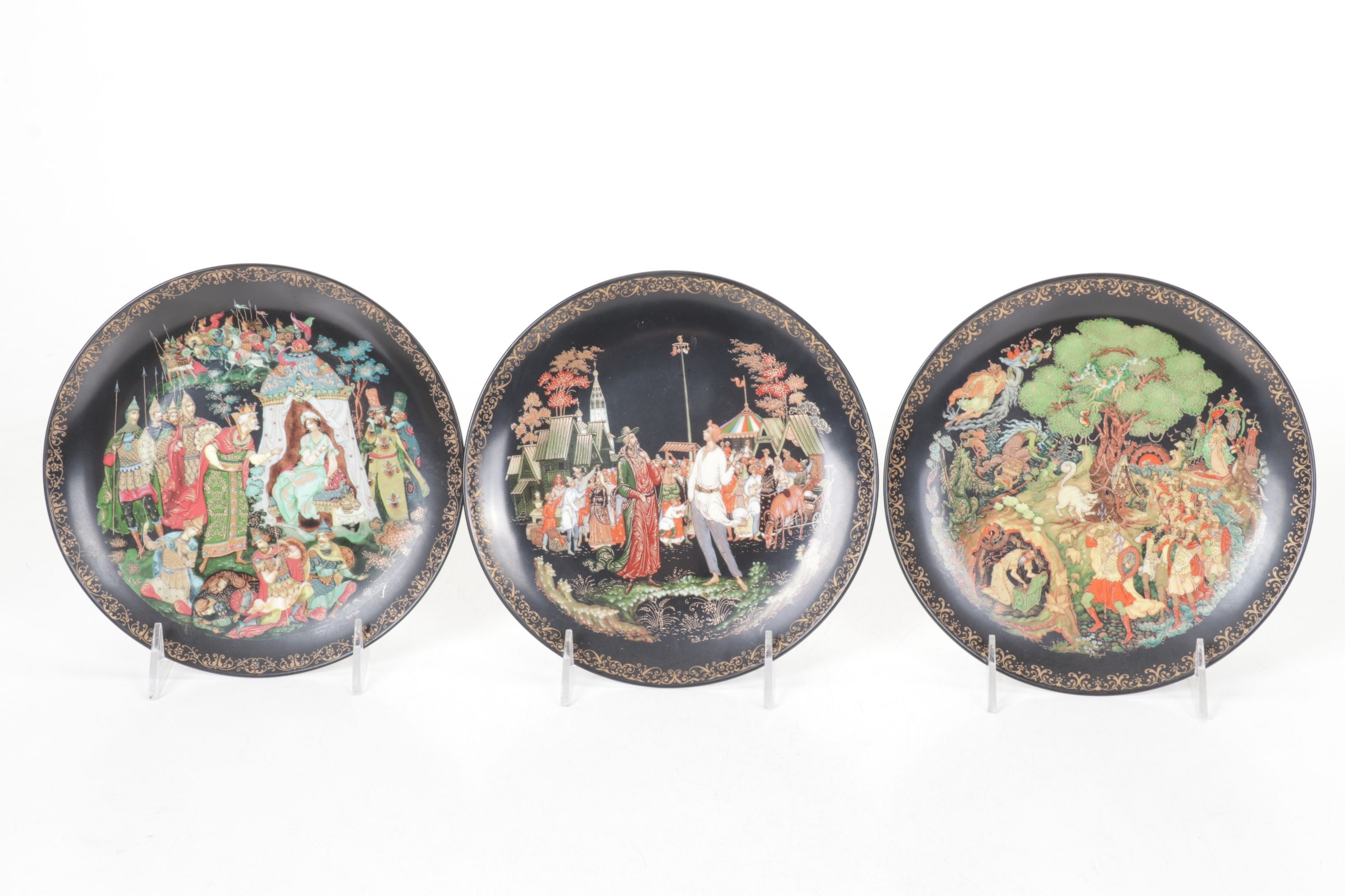 Tianex Russian Legends Collector's Plates, 1988-1990