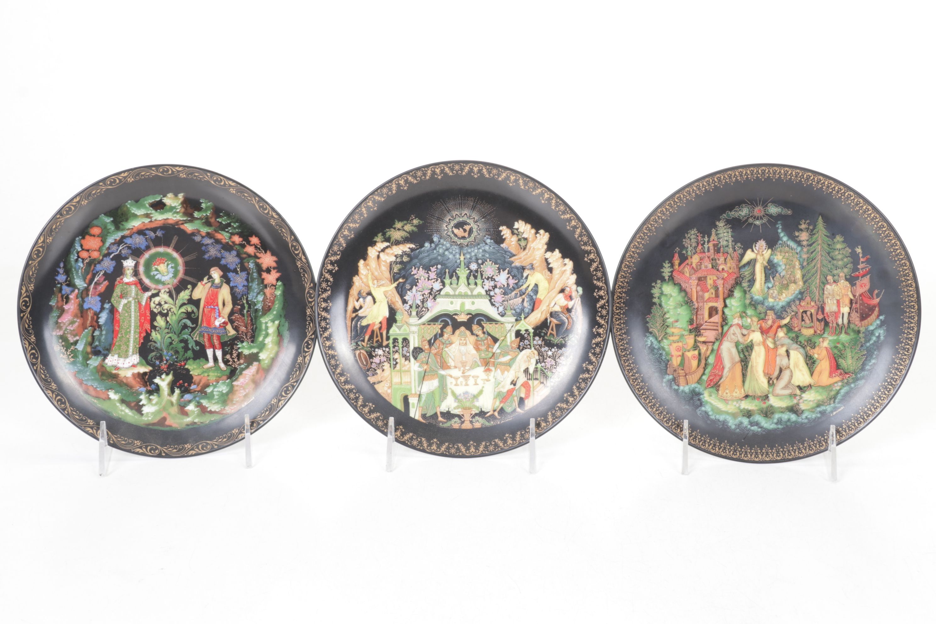 Tianex Russian Legends Collector's Plates, 1988-1990