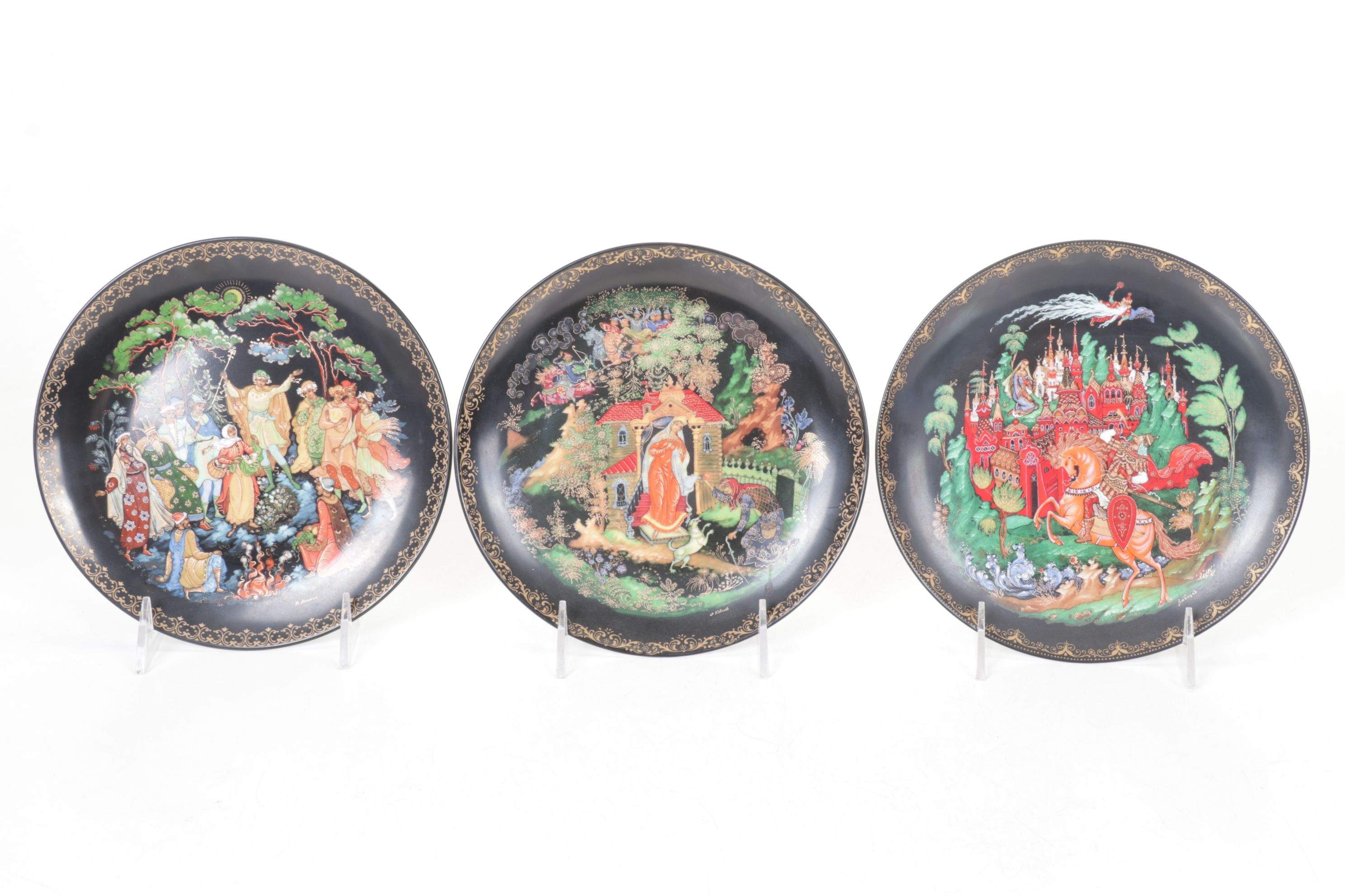 Tianex Russian Legends Collector's Plates, 1988-1990