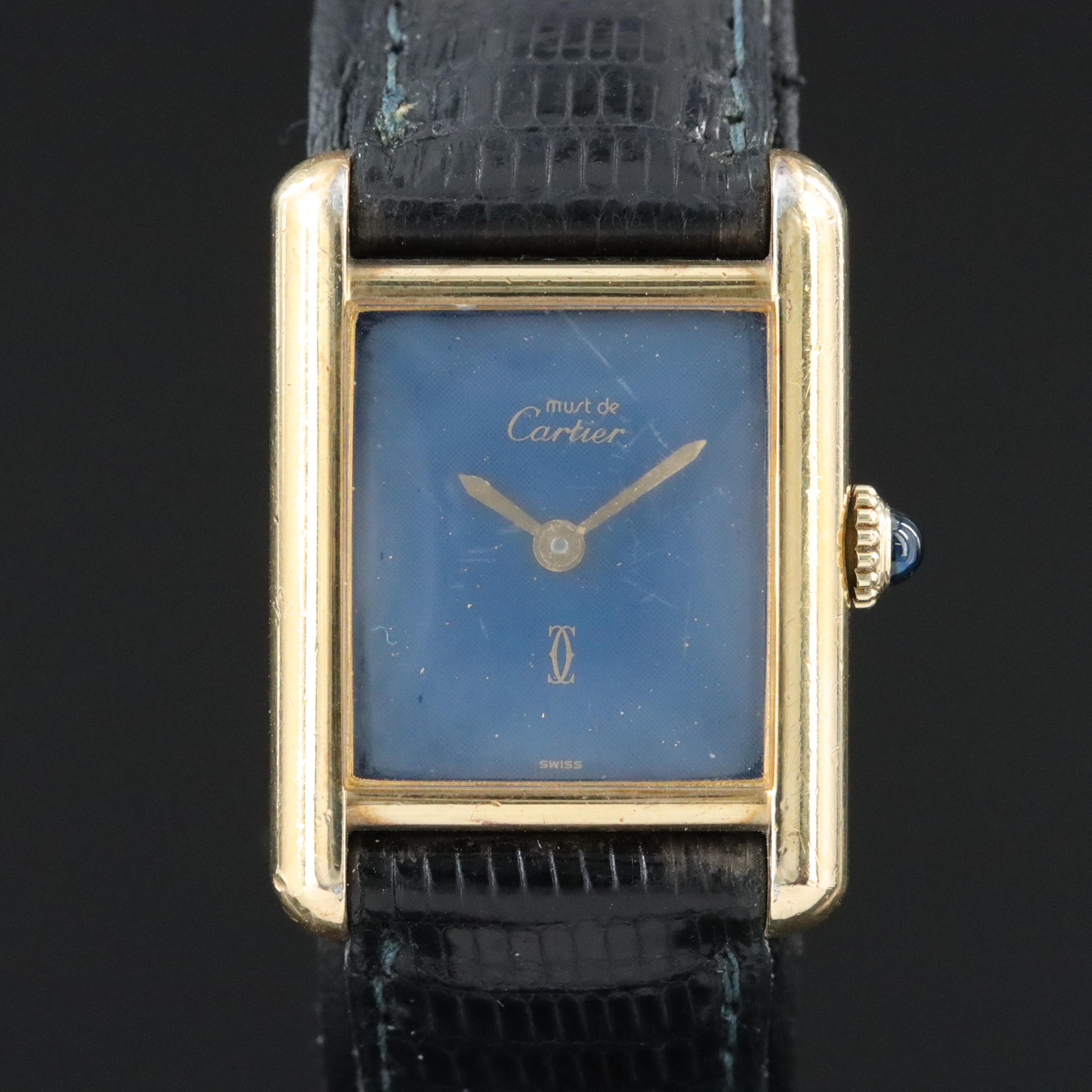 Cartier Must de Cartier Tank Vermeil Gold Plated Watch