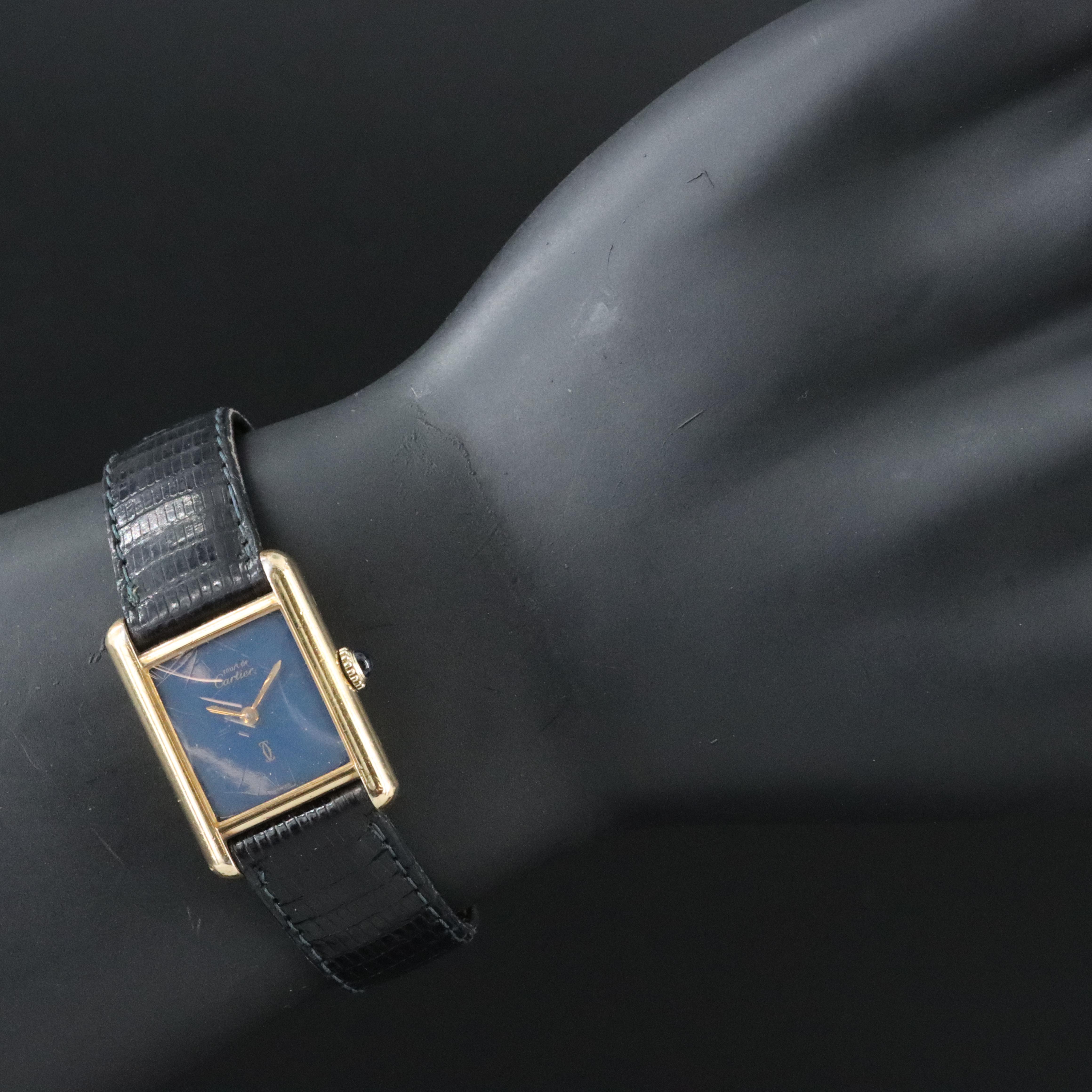 Cartier Must de Cartier Tank Vermeil Gold Plated Watch